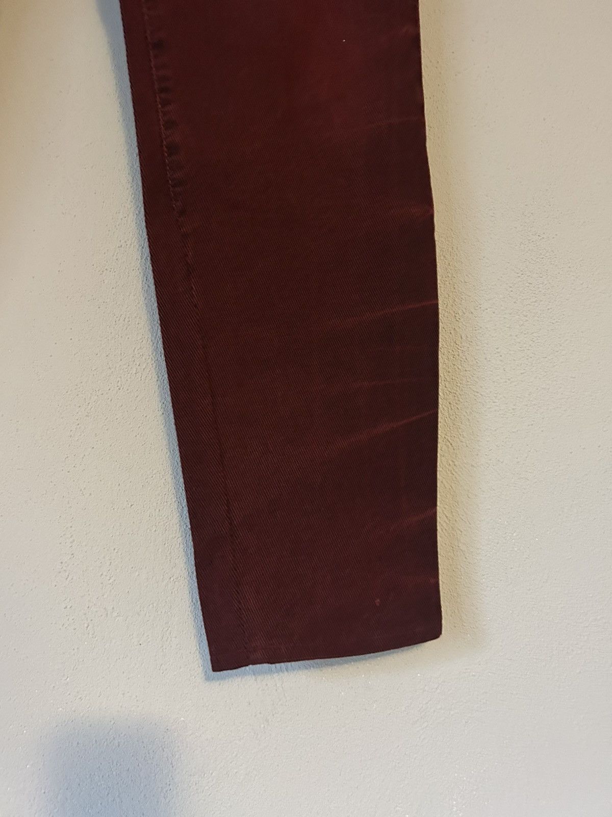 Just Cavalli Just Cavalli Distressed Burgundy Jeans Size US 32 / EU 48 - 5 Thumbnail