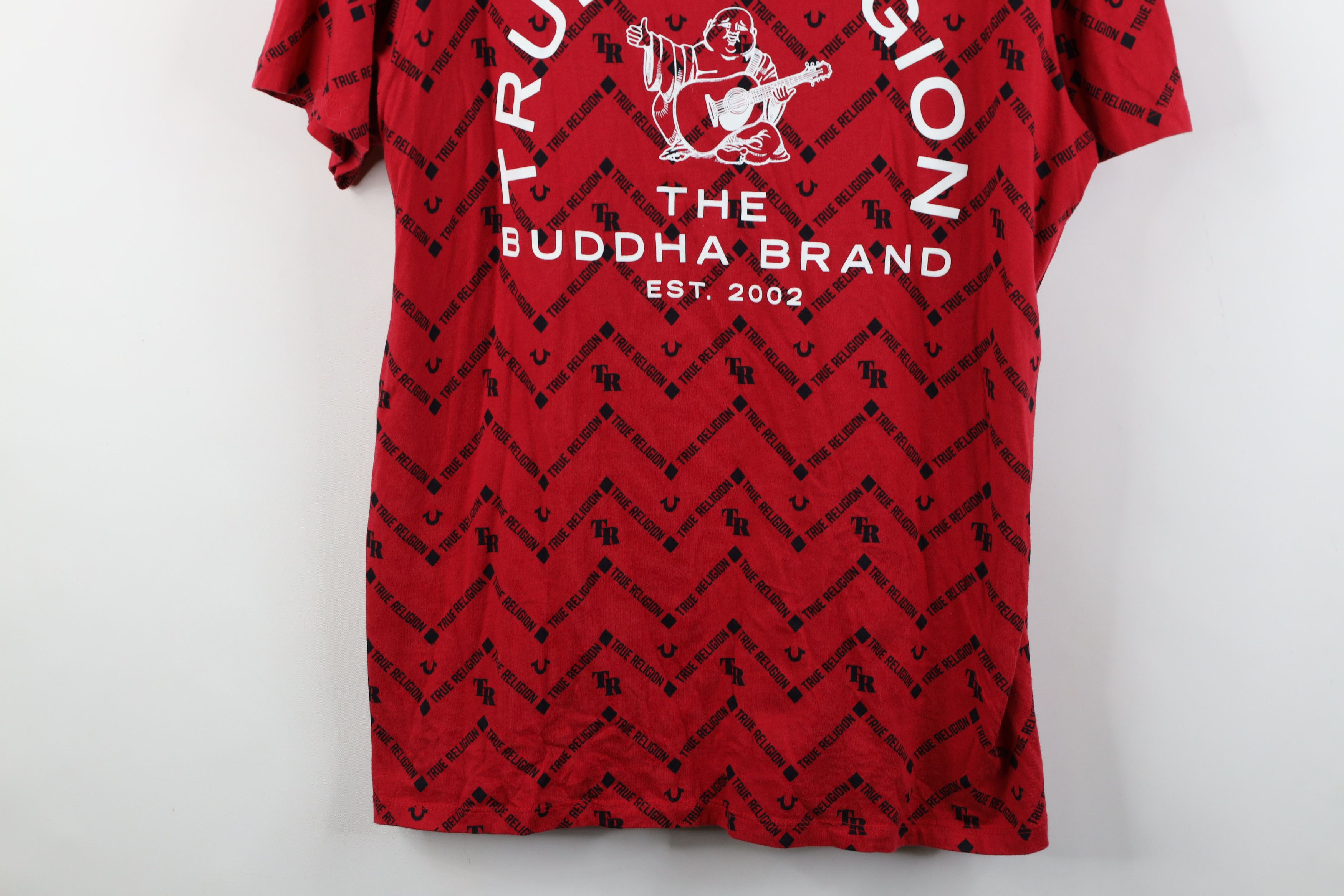 True Religion True Religion All Over Print Short Sleeve T-Shirt Red Size US XL / EU 56 / 4 - 3 Thumbnail