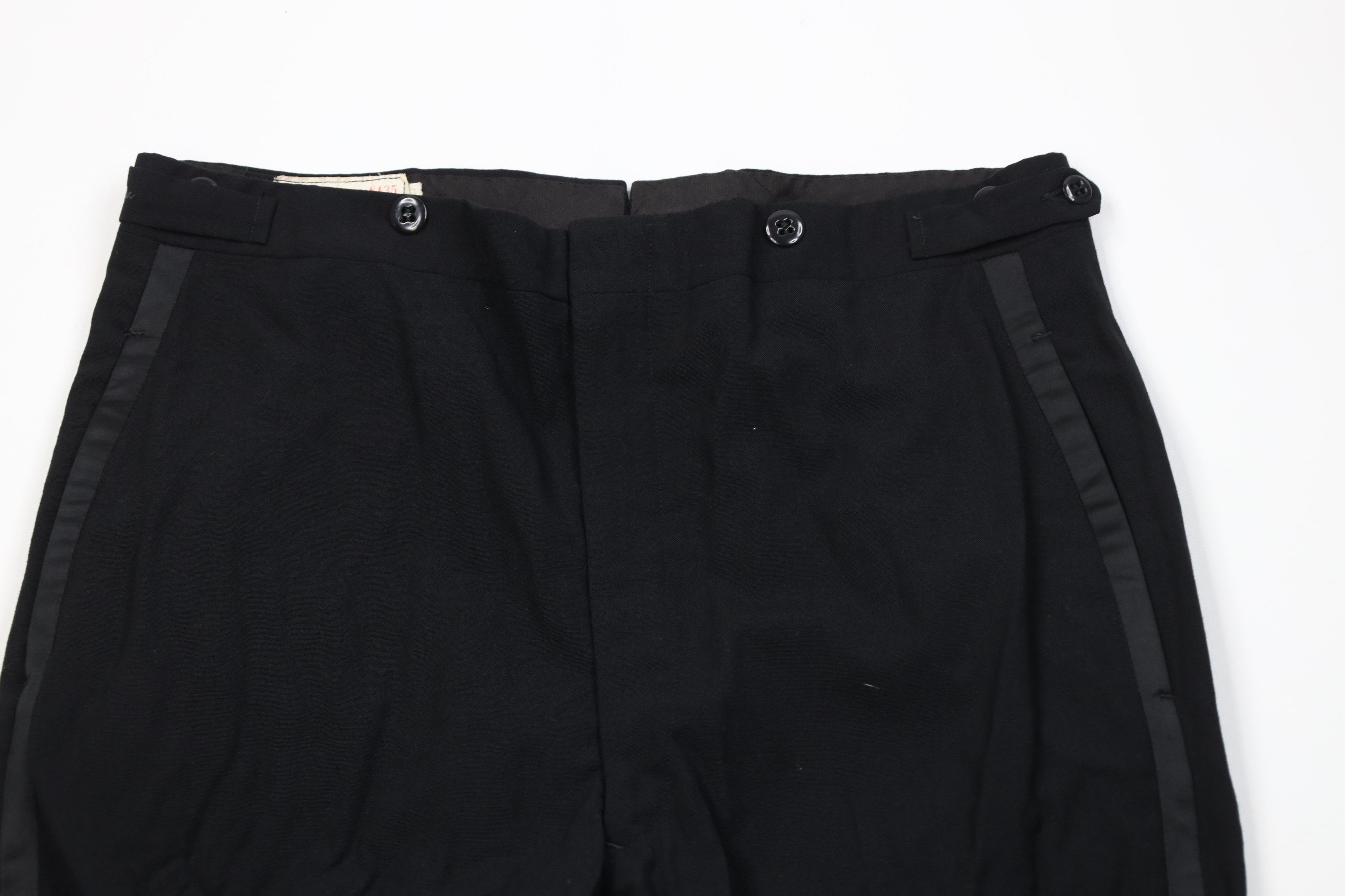 Vintage Vintage 50s Streetwear Satin Tuxedo Pants Trousers Black USA Size US 35 - 2 Thumbnail