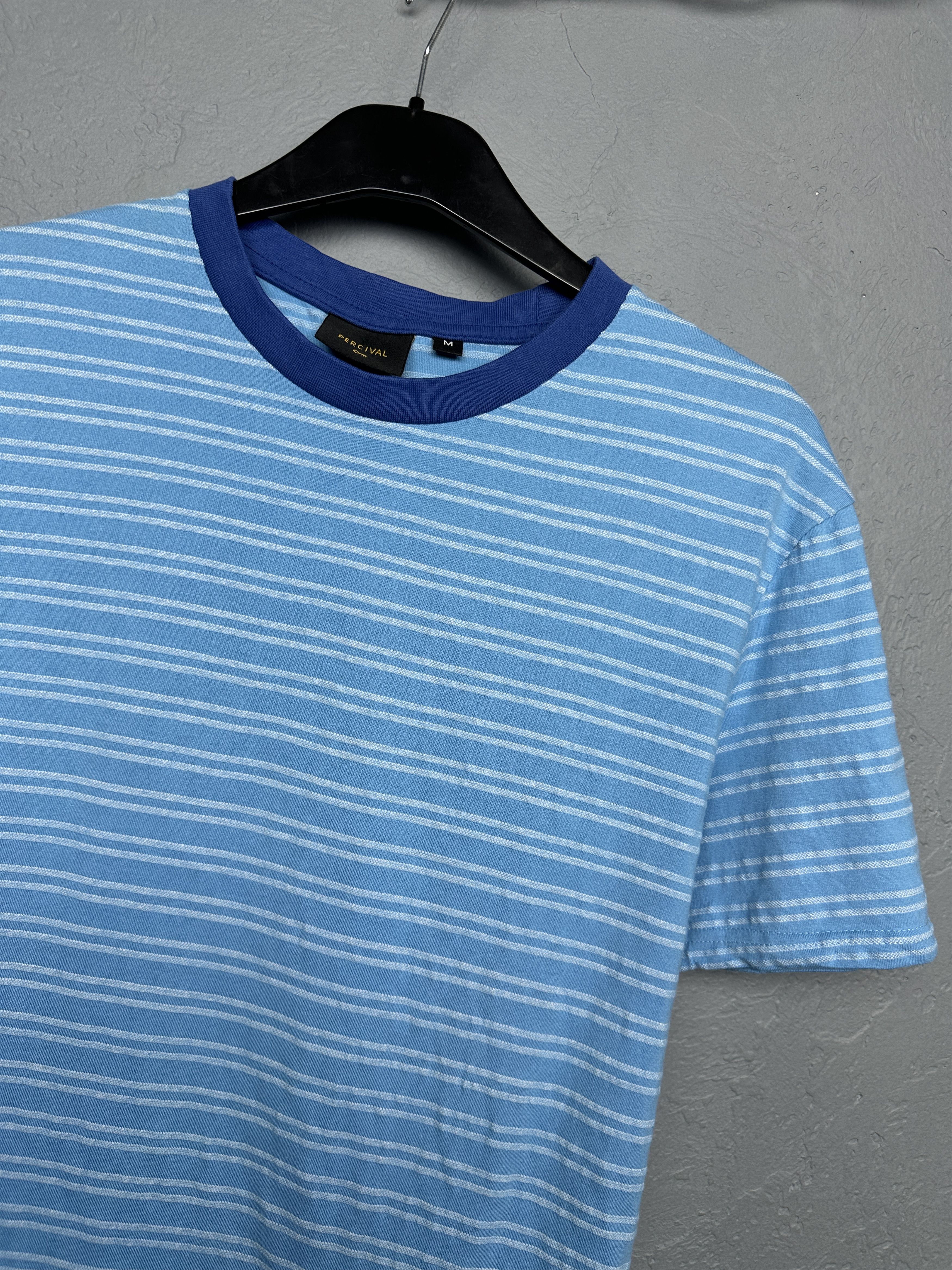 Percival Percival Mens Striped T-Shirt Tee Size US M / EU 48-50 / 2 - 2 Thumbnail