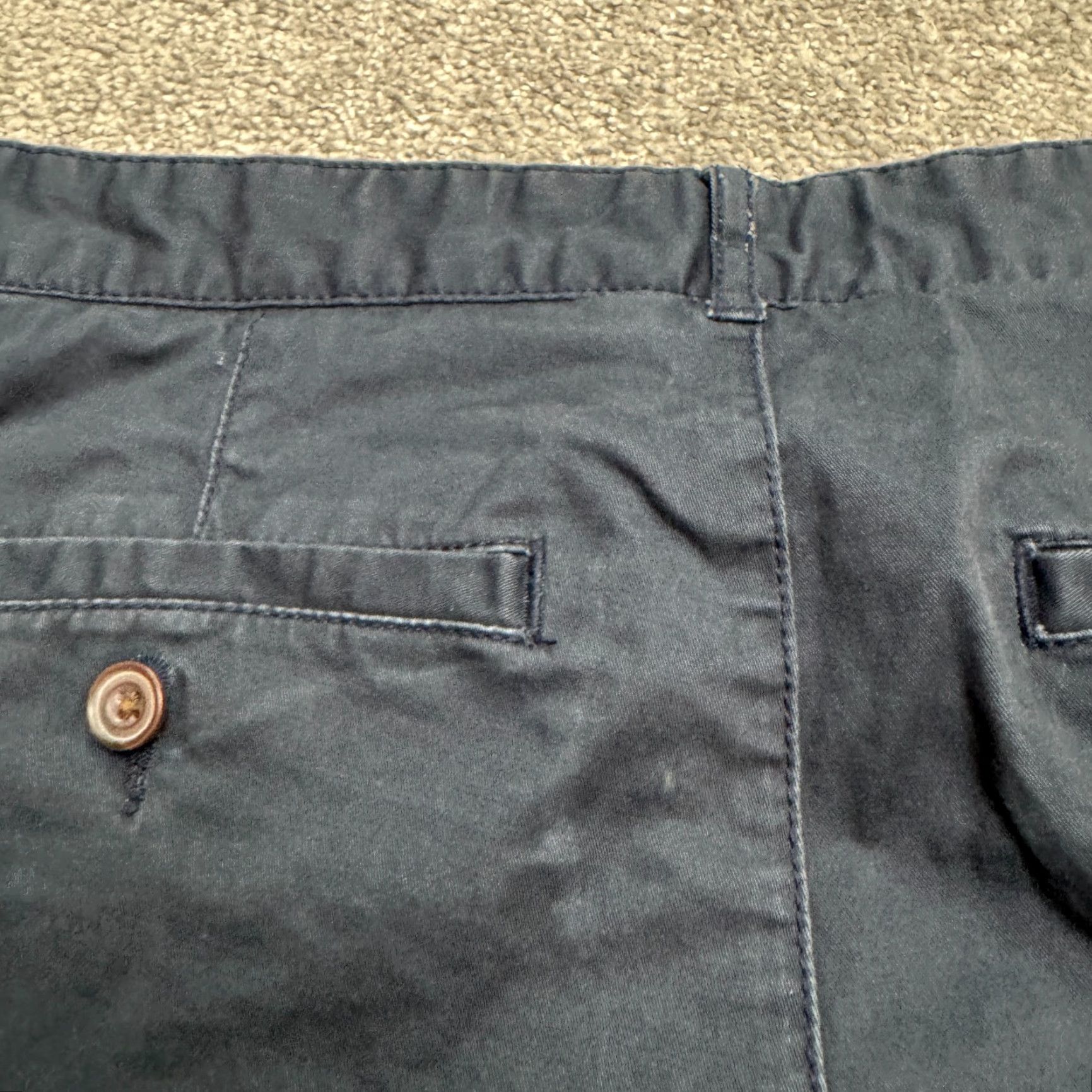 Farah Farah Men's 32x32 Chino Pants Straight Leg Navy Blue Flat Front Cotton Classic Size US 32 / EU 48 - 6 Thumbnail