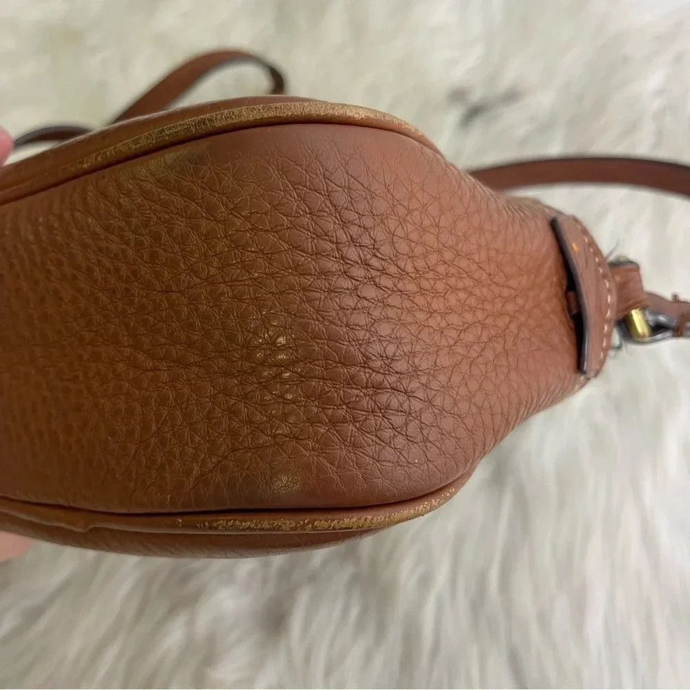 J.Crew J. Crew Brown Signet Bag Pebble Leather Crossbody Size ONE SIZE - 6 Thumbnail