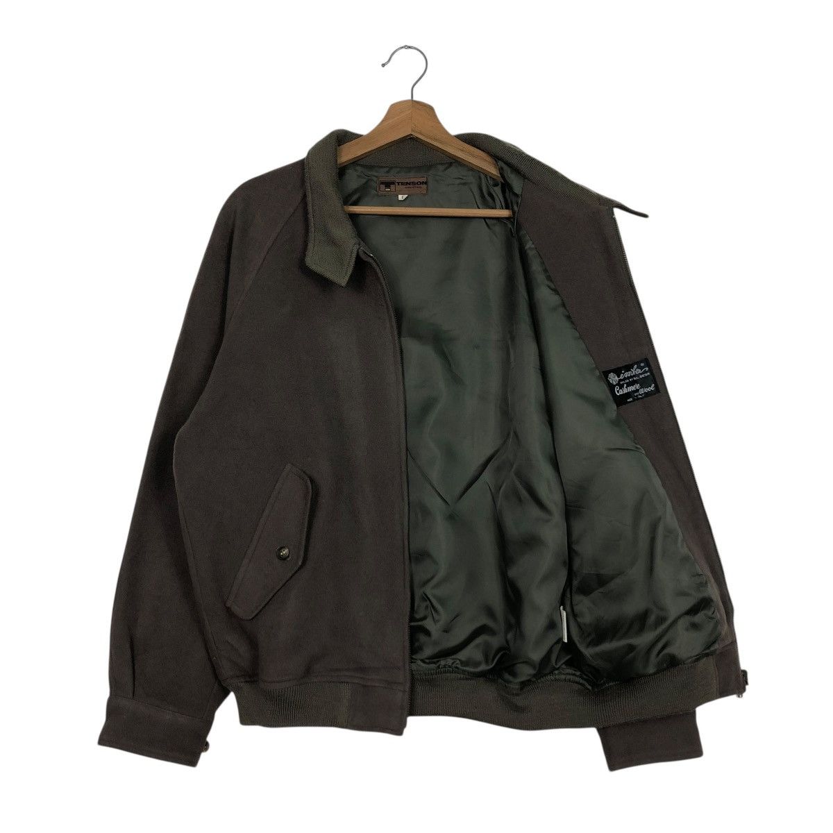 Vintage 🔥RICH BLACK VINTAGE BOMBER WOOL JACKET TENSON ISSEY MIYAKE Size US L / EU 52-54 / 3 - 13 Thumbnail