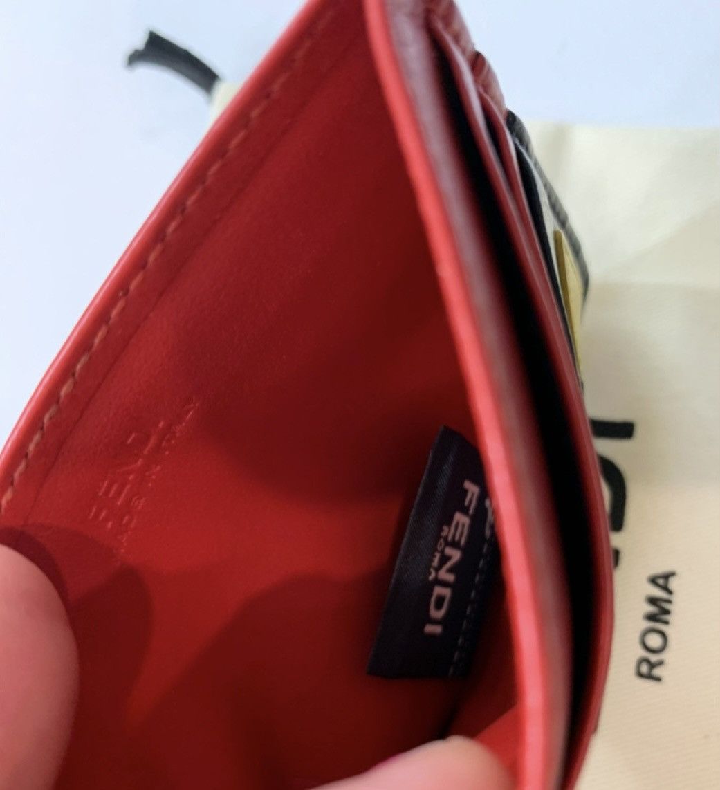 Fendi Fendi Bug Eyes Leather Card Holder Size 36 - 3 Thumbnail