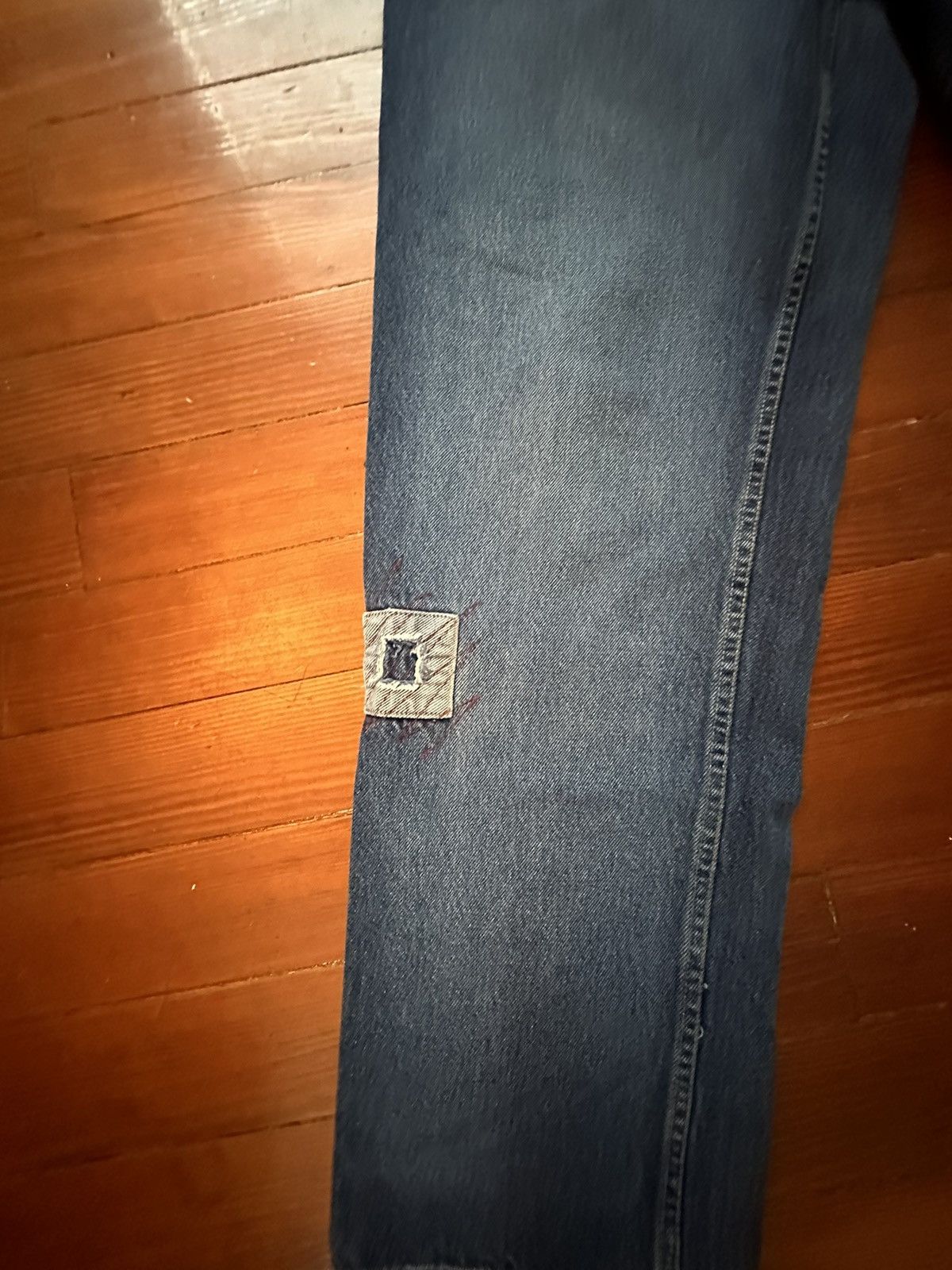 Fubu Platinum FUBU Jeans W32 L34 Red Embroidered Vintage Baggy Size US 32 / EU 48 - 8 Thumbnail