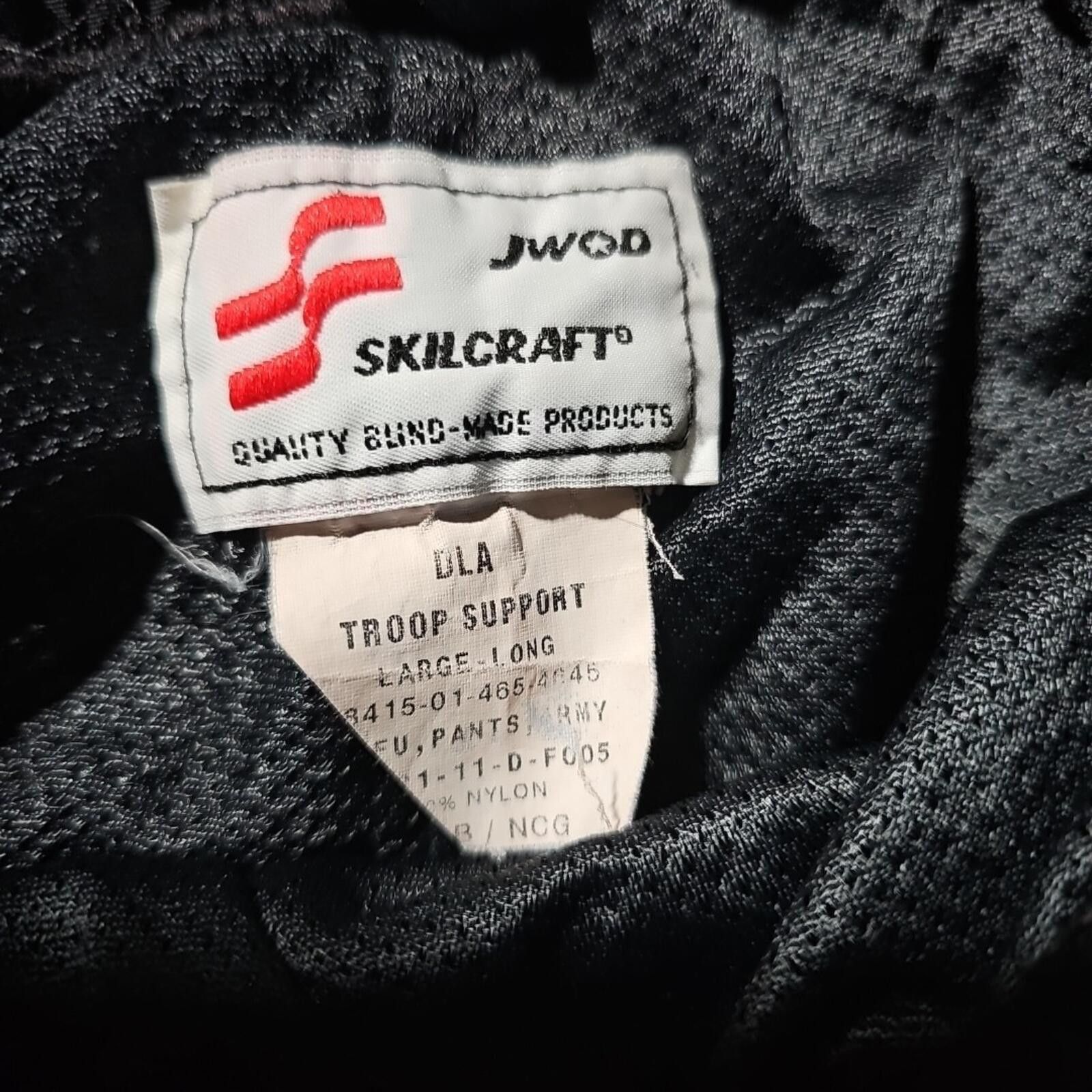 SKINGRAFT JWOD Skilcraft Large Long IPFU ARMY Troop Support Pants Size ONE SIZE - 3 Thumbnail