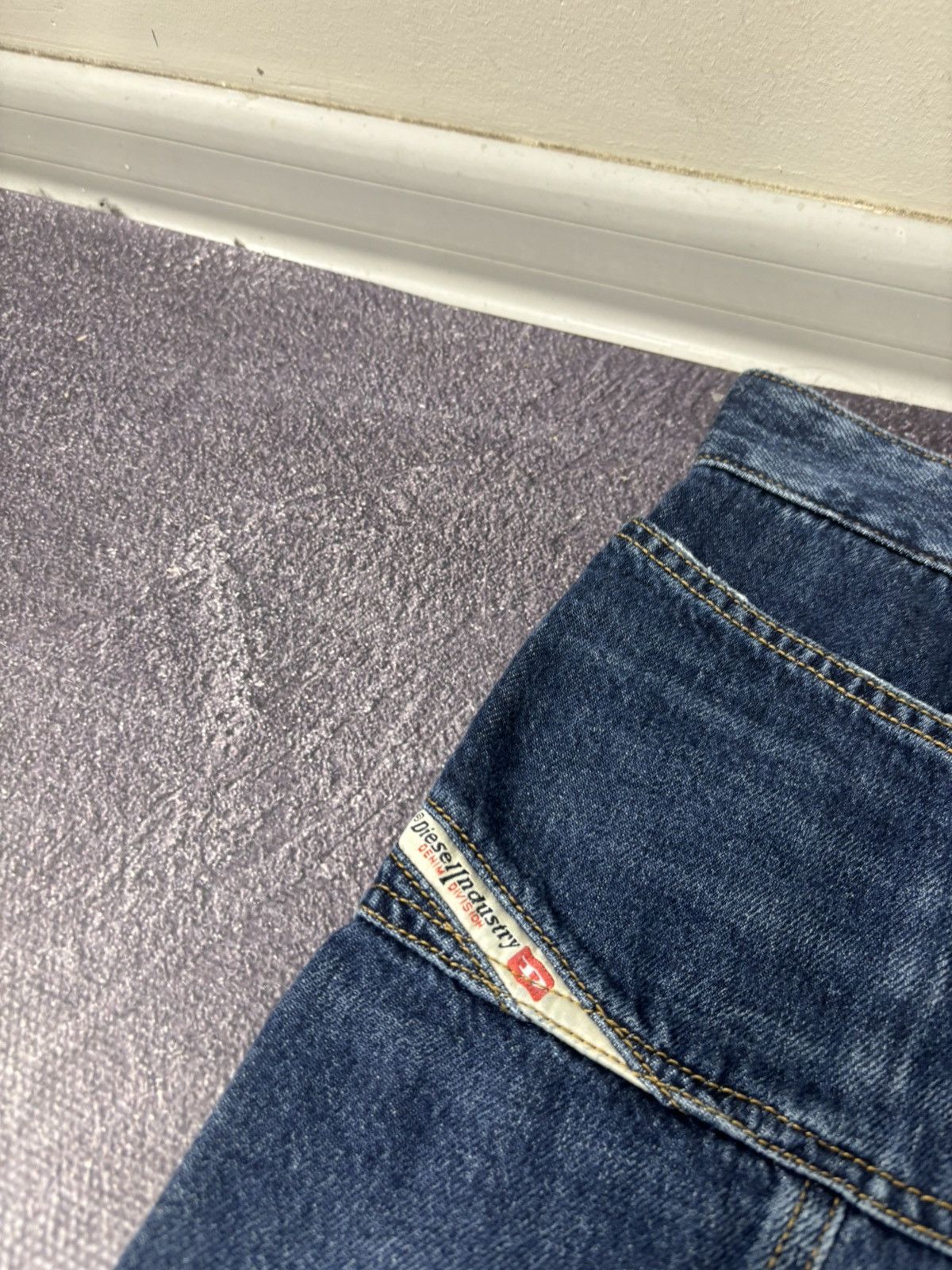 Diesel Diesel De-Pau-Sp1 NWT Women’s Blue Knee Length Denim Skirt Size 24" / US 00 / IT 34 - 5 Thumbnail
