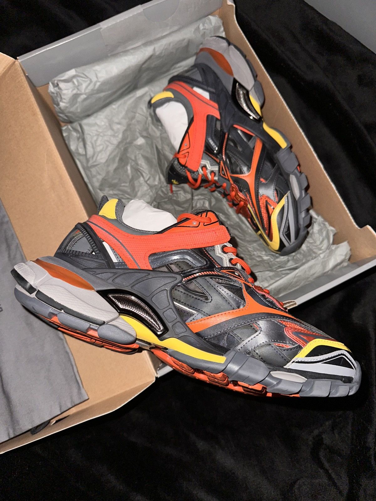 Balenciaga Balenciaga Track 2 “Gray/Orange” Size US 8 / EU 41 - 5 Thumbnail