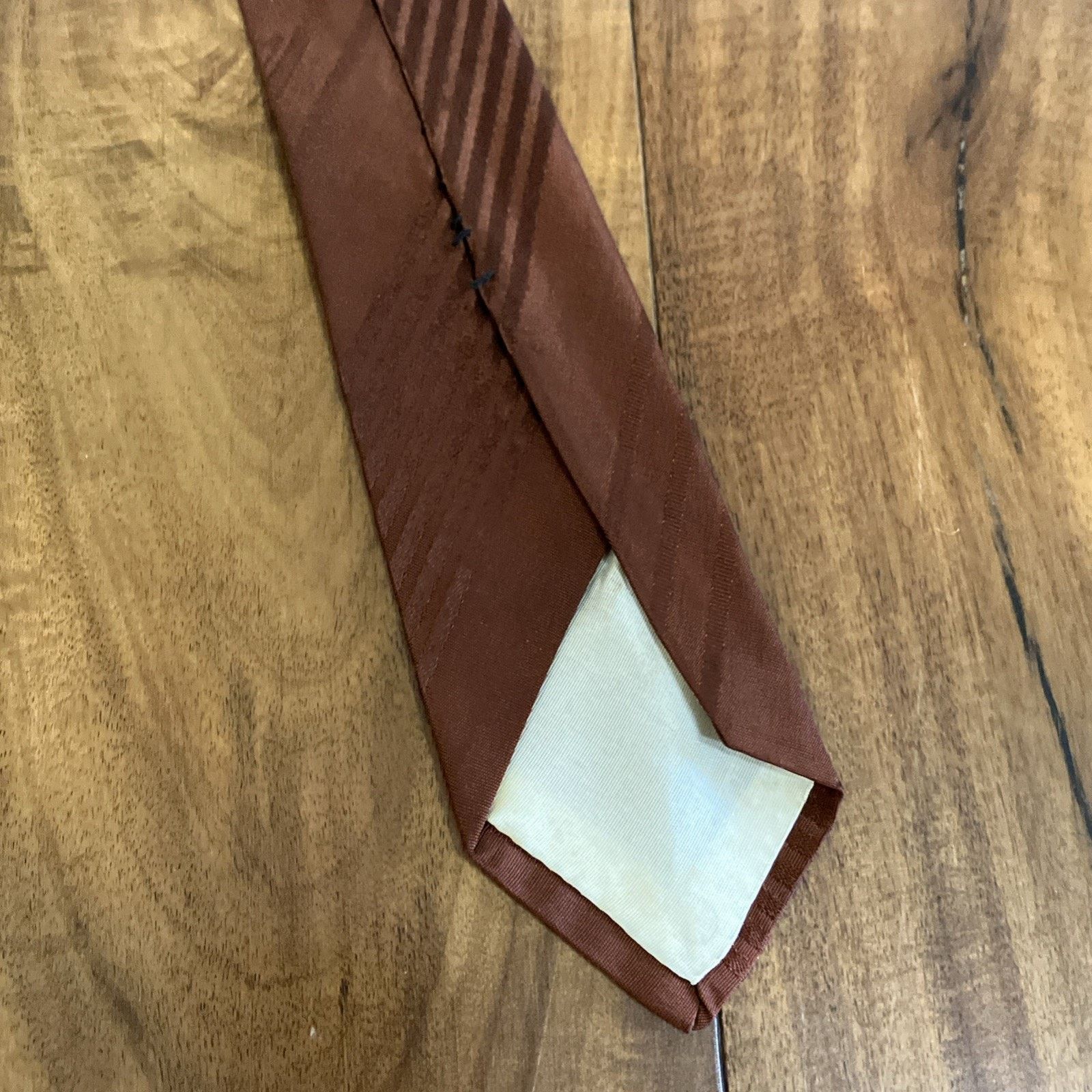 Handmade 1940s Necktie Halloween Hand Painted Spider Web RARE Bronze Size ONE SIZE - 21 Thumbnail