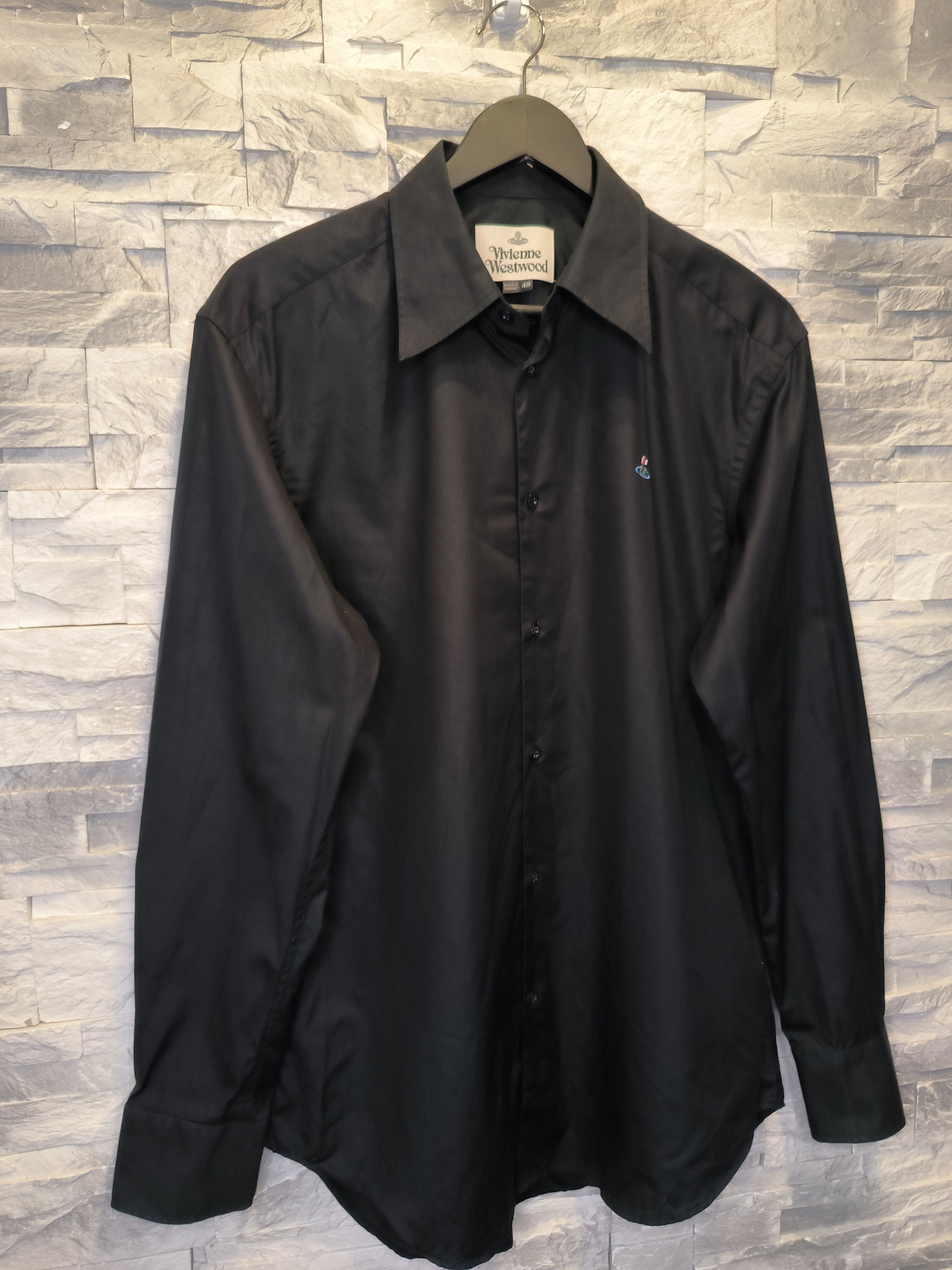 Vivienne Westwood Vivienne Westwood Black Shirt Button-Up Long Sleeve Logo Size US M / EU 48-50 / 2 - 3 Thumbnail
