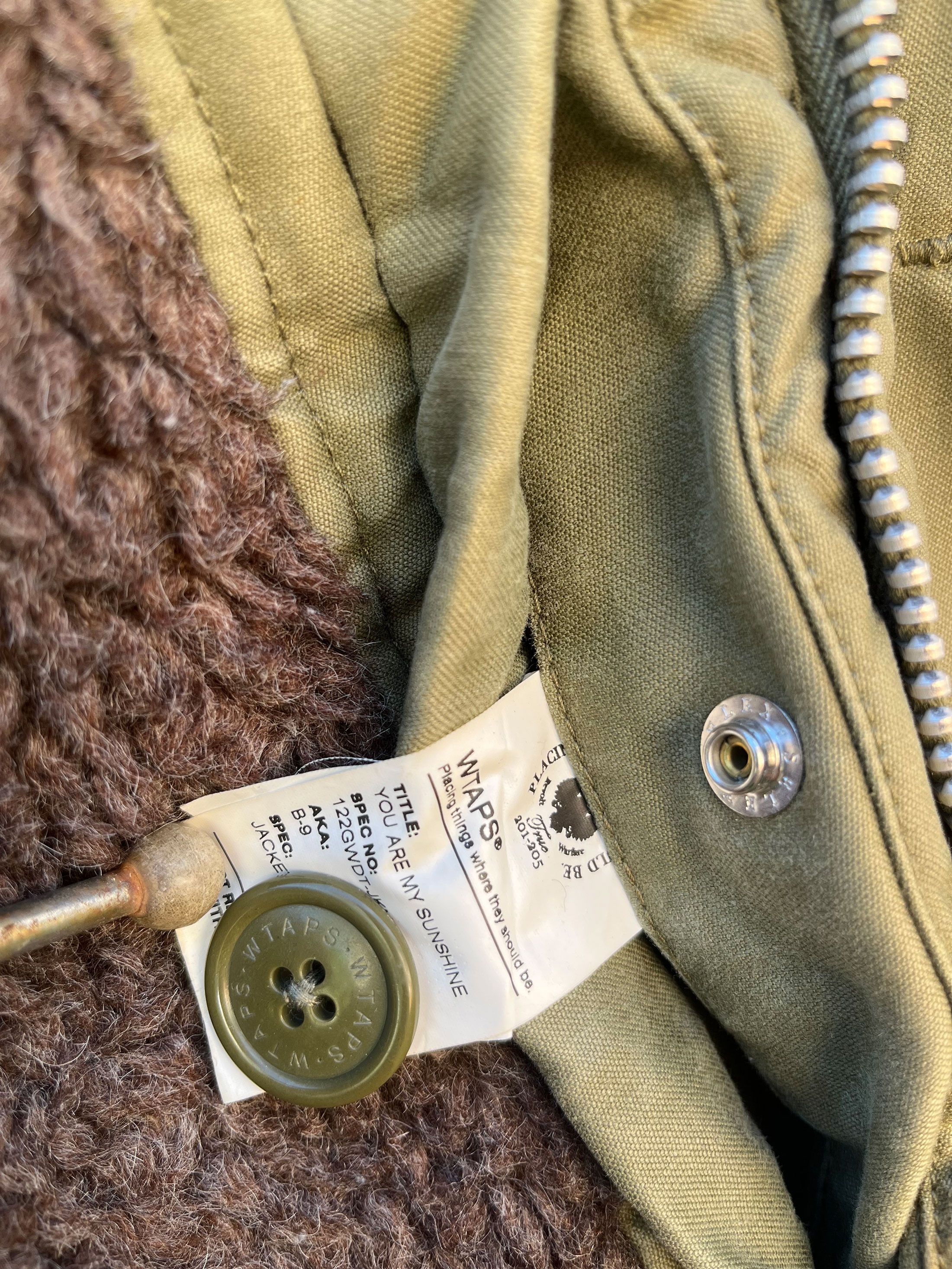 Wtaps Wtaps Japan B-9 Fur Hooded Army Military Jacket Deck Size US M / EU 48-50 / 2 - 14 Thumbnail
