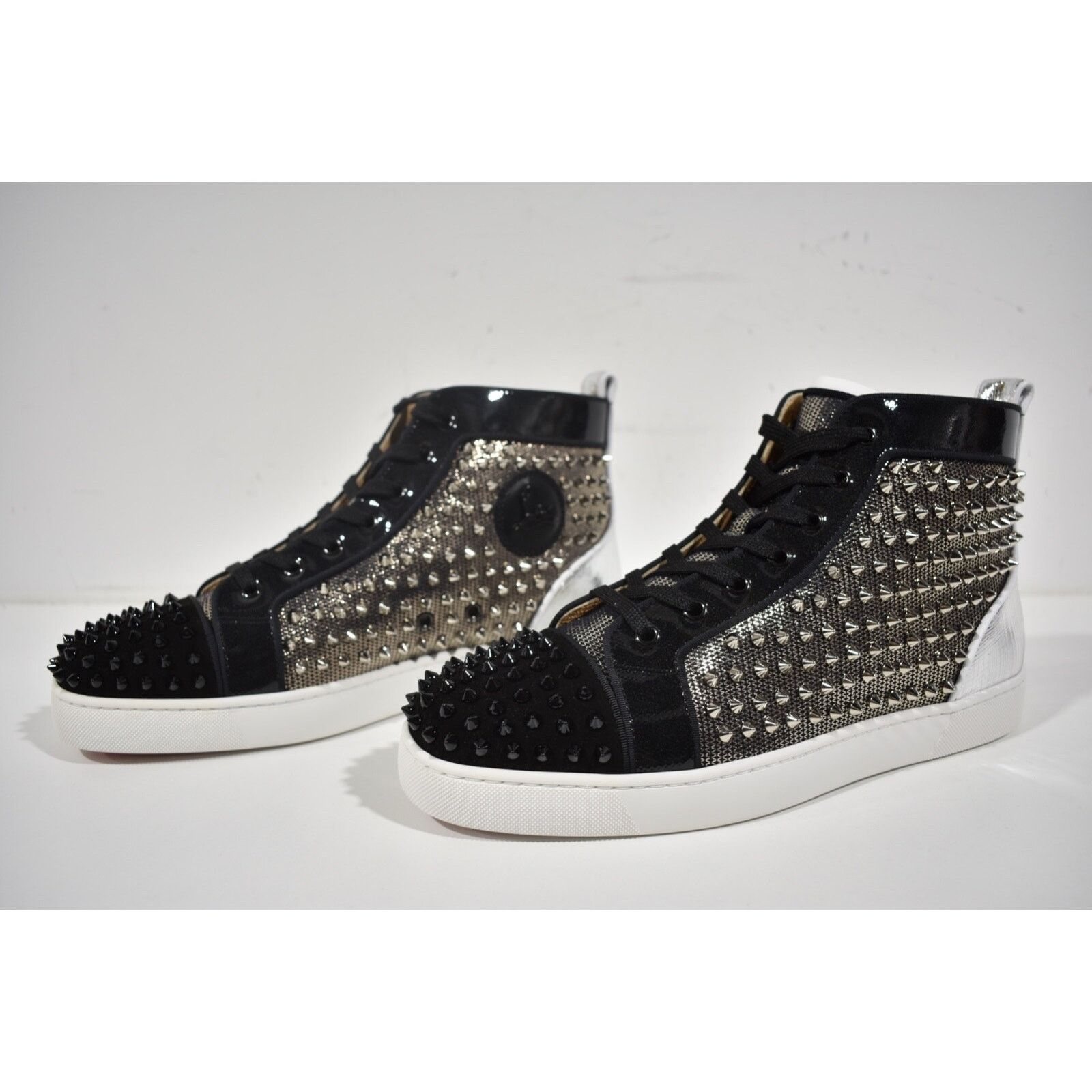 Christian Louboutin Christian Louboutin Mens Spike Black High Top Sneaker 49 16 Size US 13 / EU 46 - 10 Thumbnail