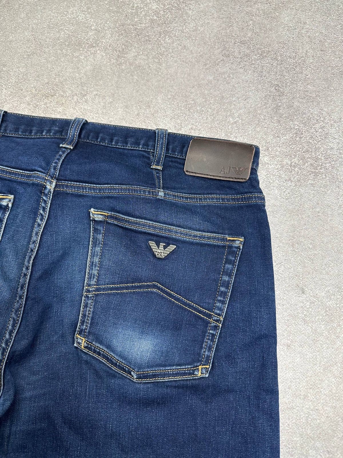 Armani Vintage Armani Metal Logo Baggy Jeans Rare Y2K 34 Size US 34 / EU 50 - 3 Thumbnail
