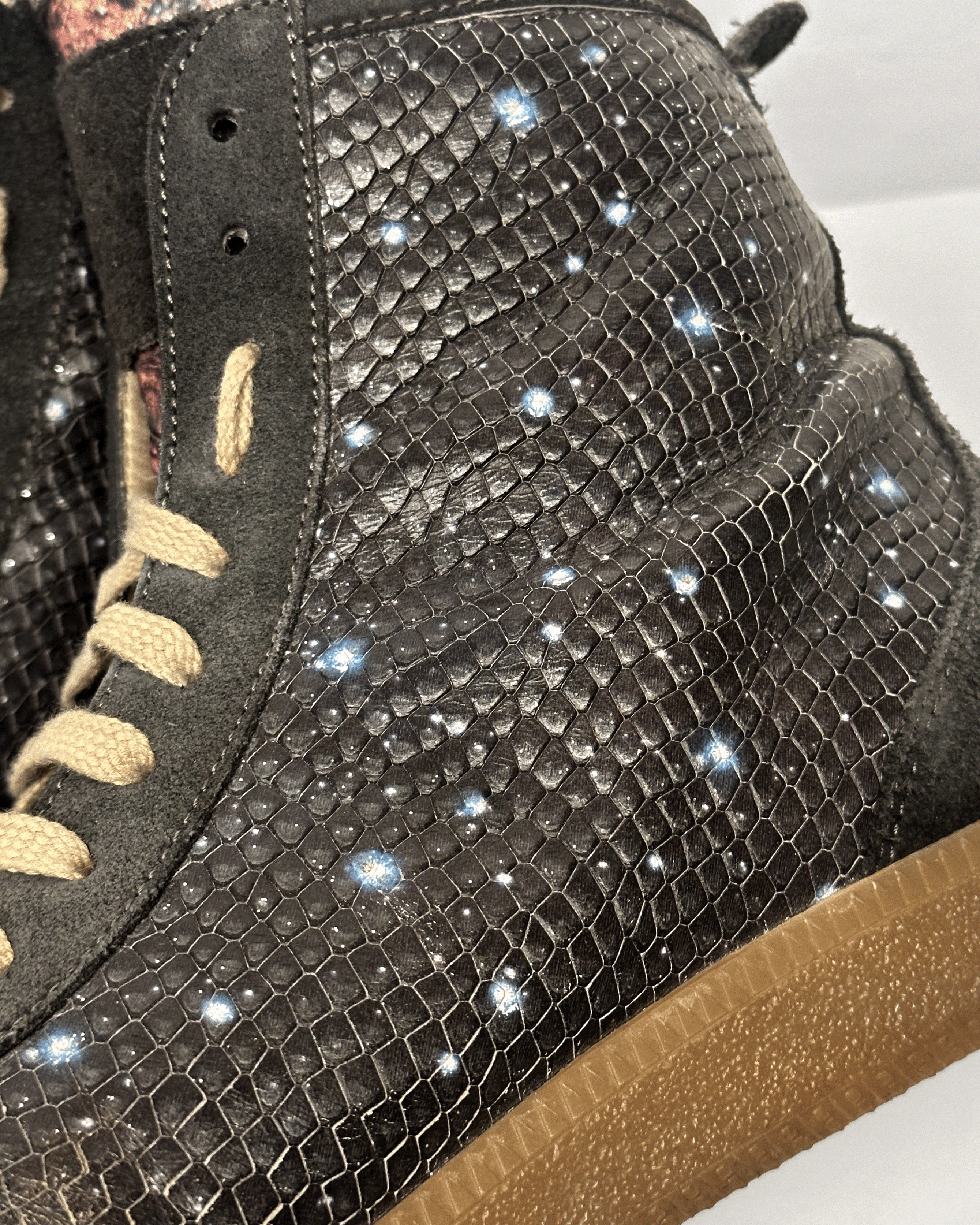 Maison Margiela Maison Margiela Snakeskin Python Galaxy High Top Sneakers Size US 9 / EU 42 - 8 Thumbnail