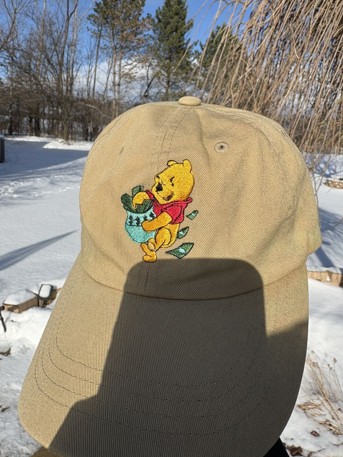 Other Vintage 90s Winnie the Pooh Embroidered Strapback OSFA Hat Size ONE SIZE - 2 Thumbnail