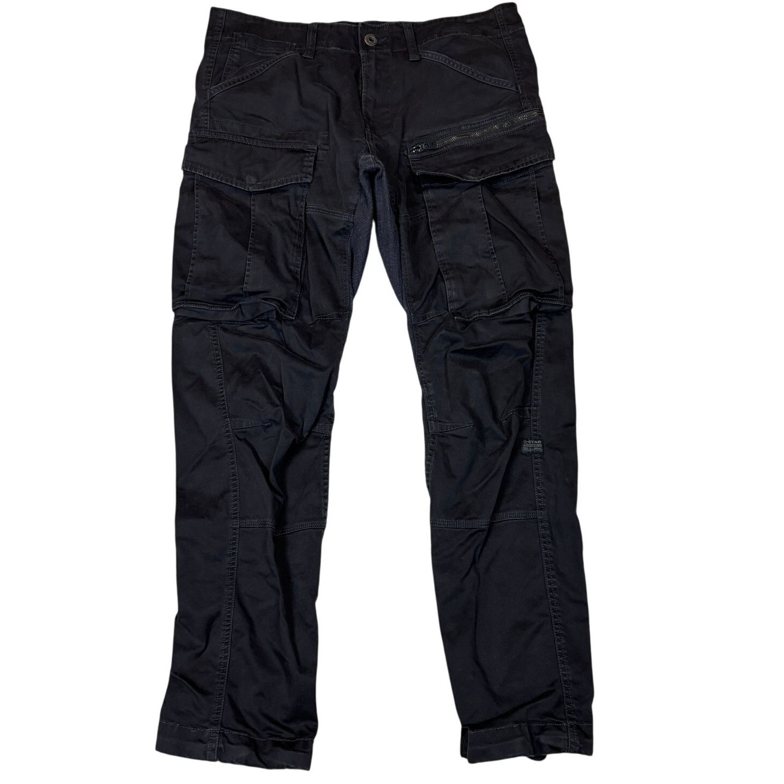 G-Star Raw heren broek Rovic Zip 3D Straight Tapered, Zwart (Dk Zwart 5126-6484), 38W / 34L