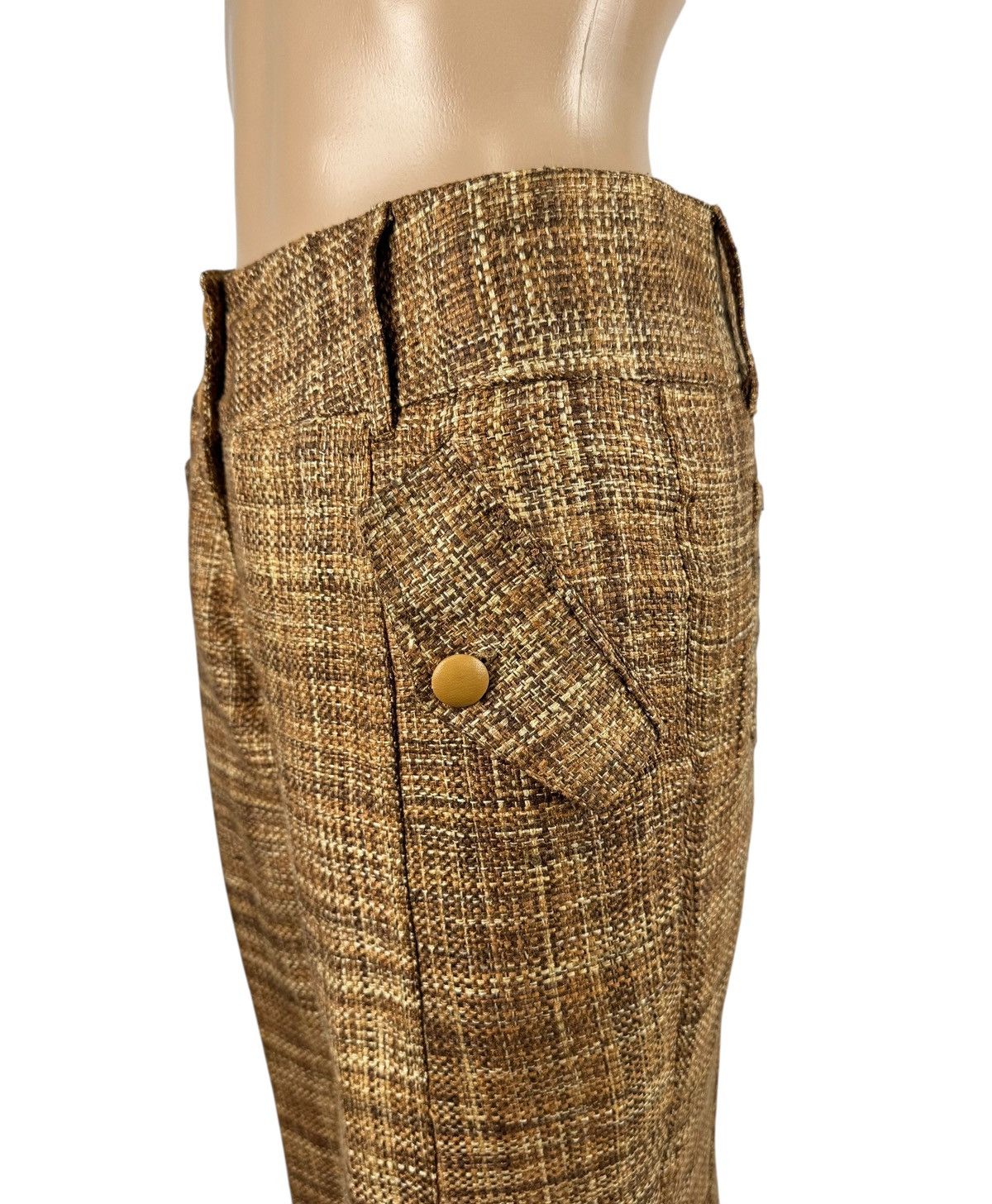 Other Tarun Tahiliani Cotton Pants Bootcut Knit size M Size 28" / US 6 / IT 42 - 2 Thumbnail