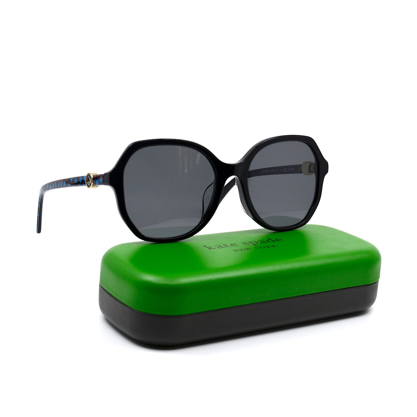 Kate Spade KATE SPADE LOURDES/F/S 3H2 BLACK GREY POLARIZED SUNGLASSES Size ONE SIZE - 5 Thumbnail