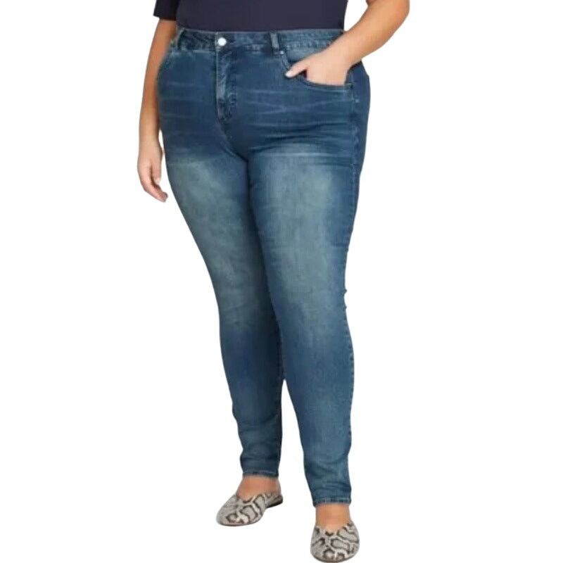Other Universal Standard Faded Blue Medium MidRise Skinny Jeans 32 Size 32" / US 10 / IT 46 - 1 Thumbnail