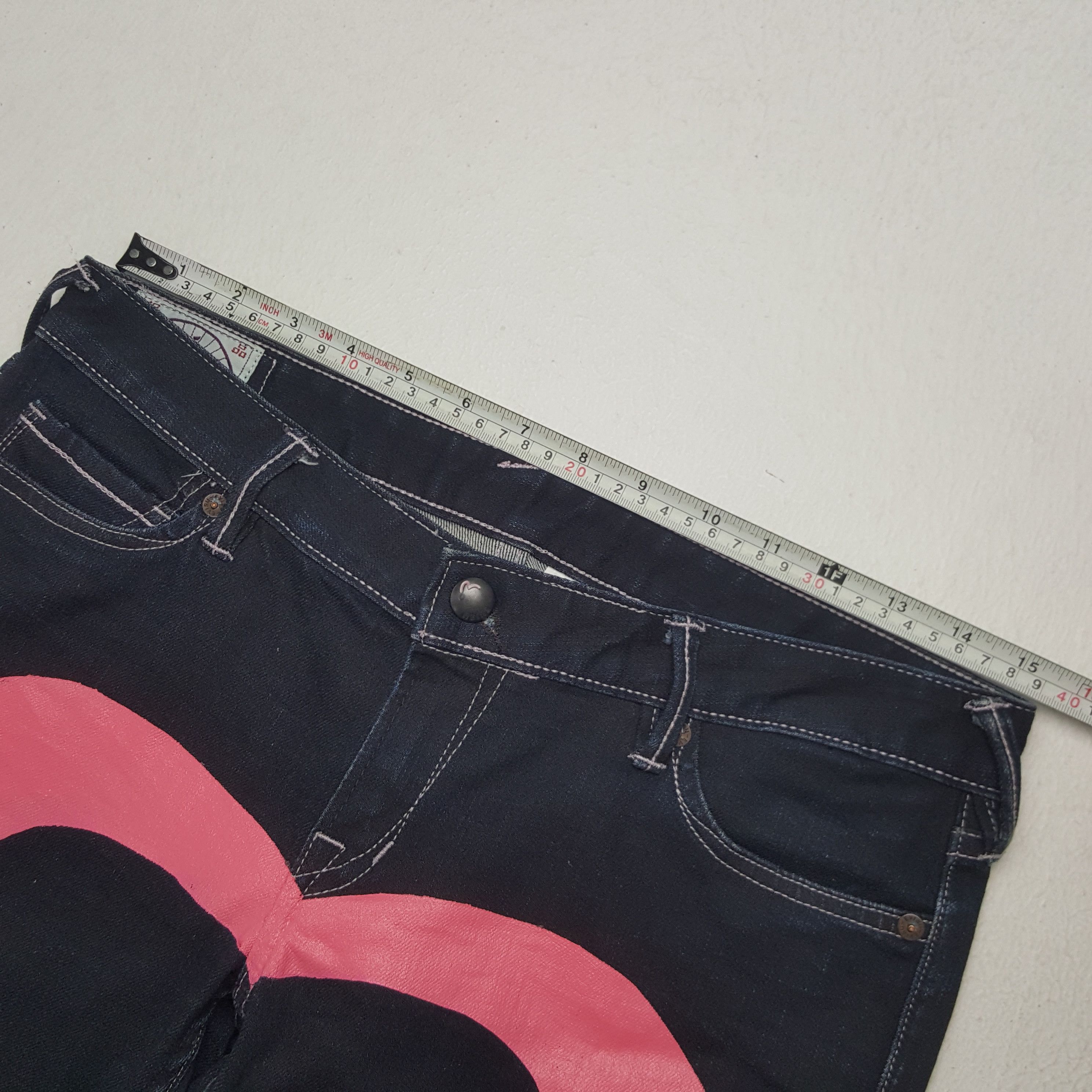 Evisu × Japanese Brand × Vintage Vintage Evisu Japanese Brand Daicock Custom Art Denim Jeans Size US 30 / EU 46 - 9 Thumbnail
