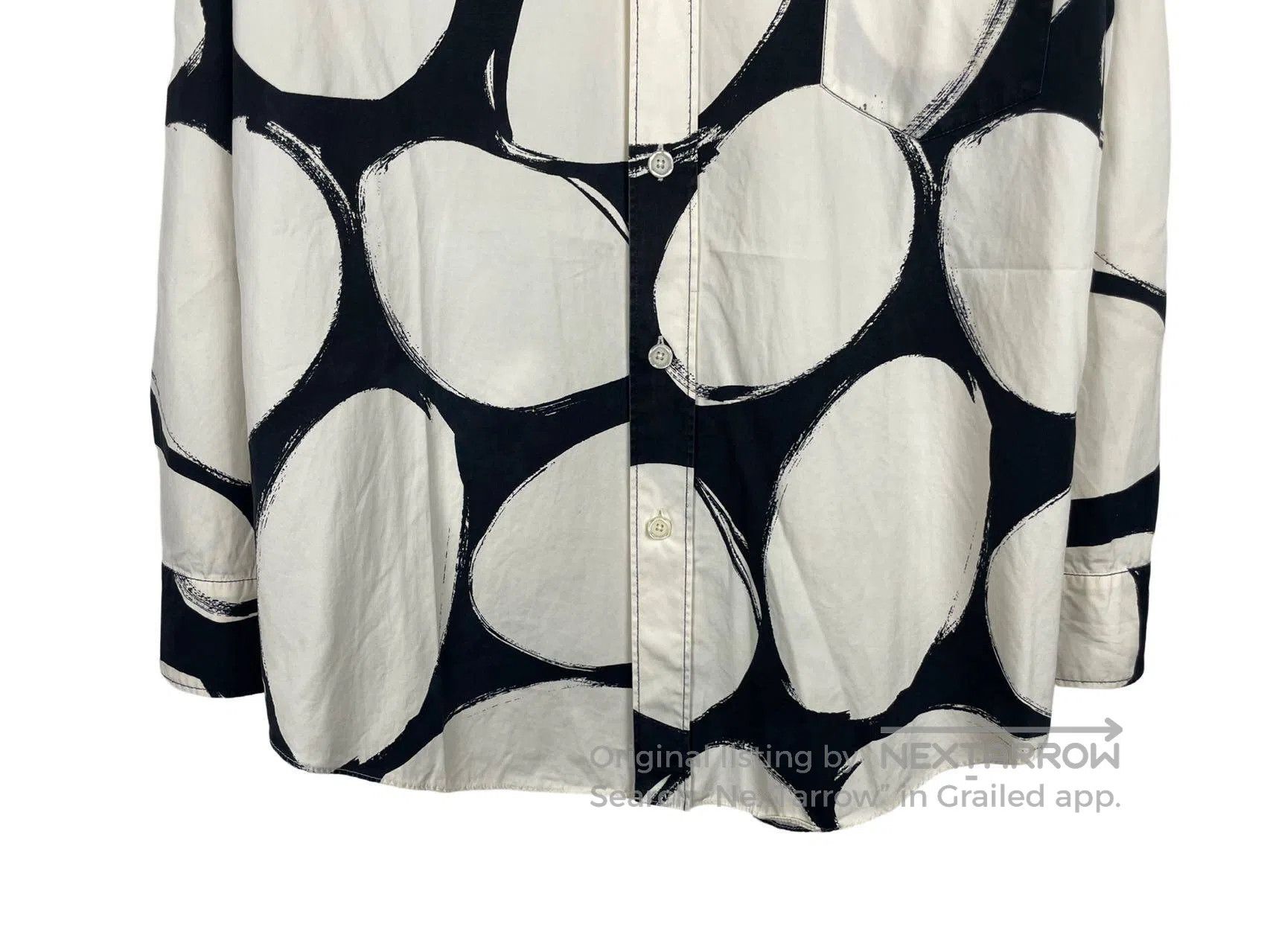 Marni MARNI Polka Dot Printed Loose Fit Long Sleeve Shirt Size XS / US 0-2 / IT 36-38 - 4 Thumbnail