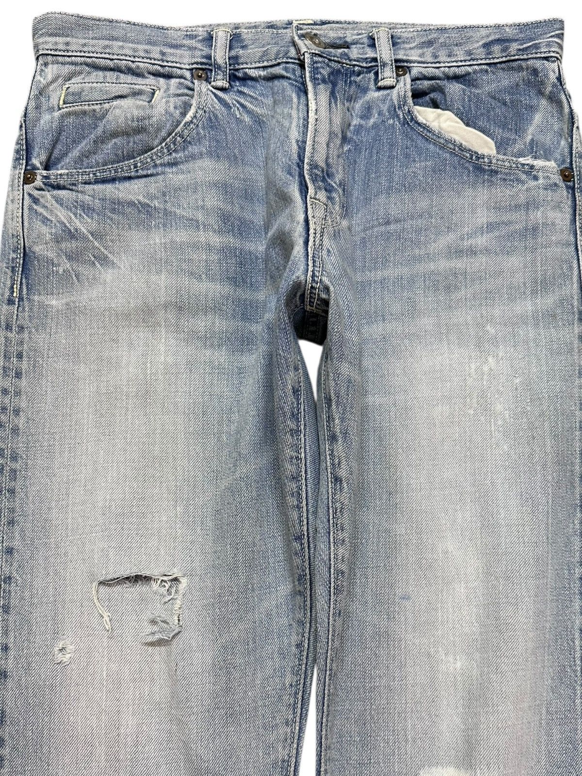 Japanese Brand Vintage Japanese Brand Selvedge Faded Grunge Denim Size US 29 - 2 Thumbnail