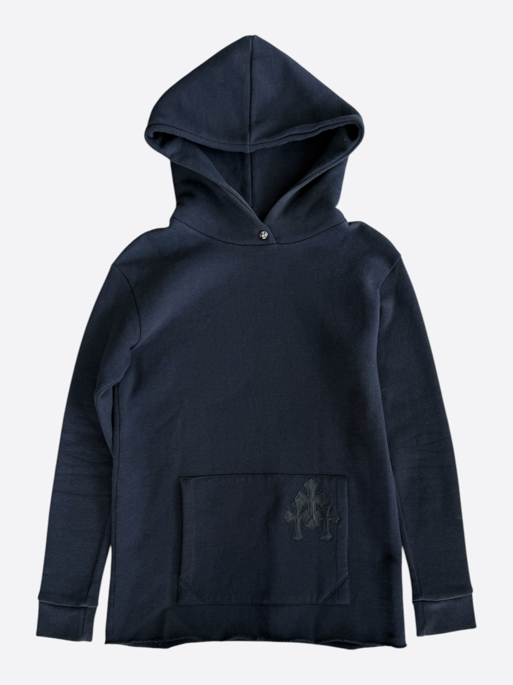Chrome Hearts Chrome Hearts Black Leather Triple Cross Hoodie Size US S / EU 44-46 / 1 - 1 Thumbnail