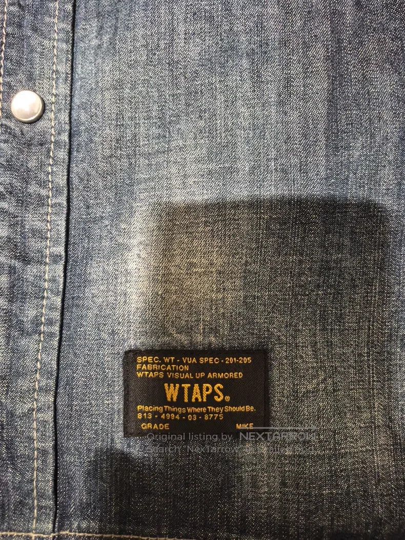 Wtaps Wtaps Washed vintage denim shirt Size US M / EU 48-50 / 2 - 4 Thumbnail