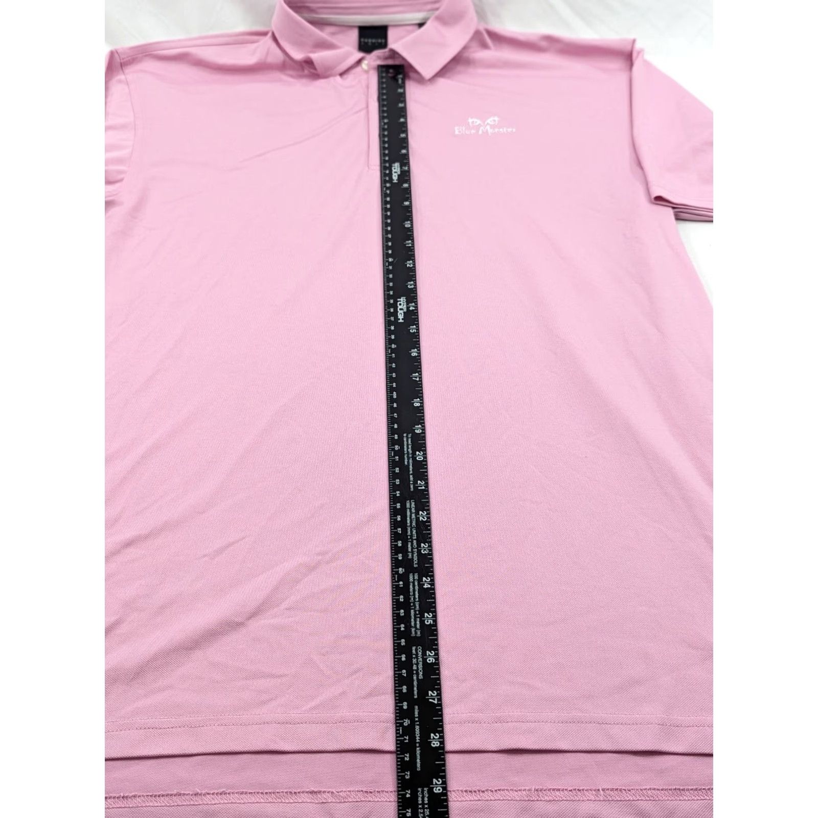Vintage Dunning Polo Shirt Mens XL Pink Collar Golf Performance Breathable All Seasons Regular Logo Buttons Size US XL / EU 56 / 4 - 5 Thumbnail