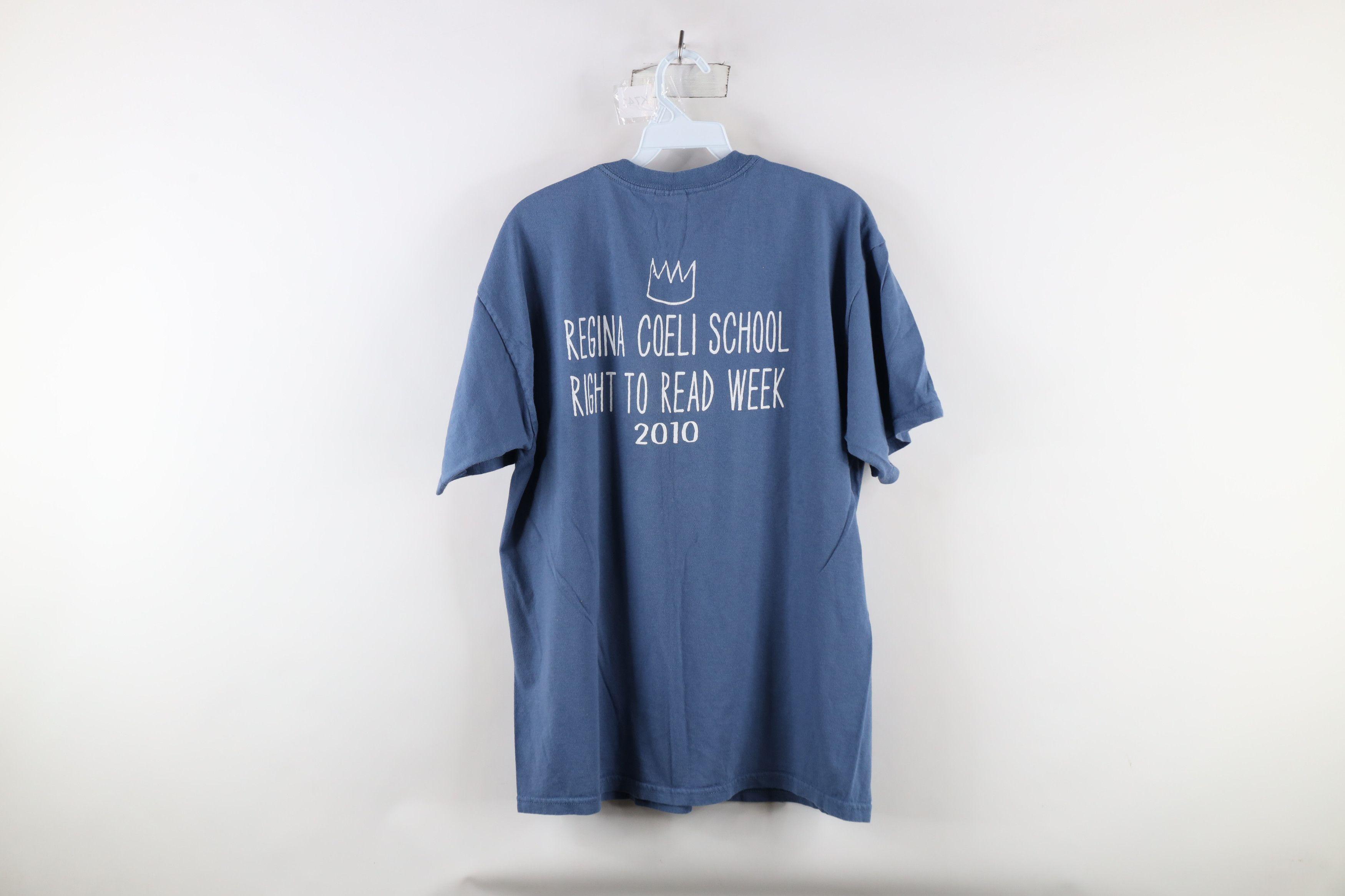 Vintage Vintage Y2K Where The Wild Things Are Reading T-Shirt Blue Size US L / EU 52-54 / 3 - 7 Thumbnail