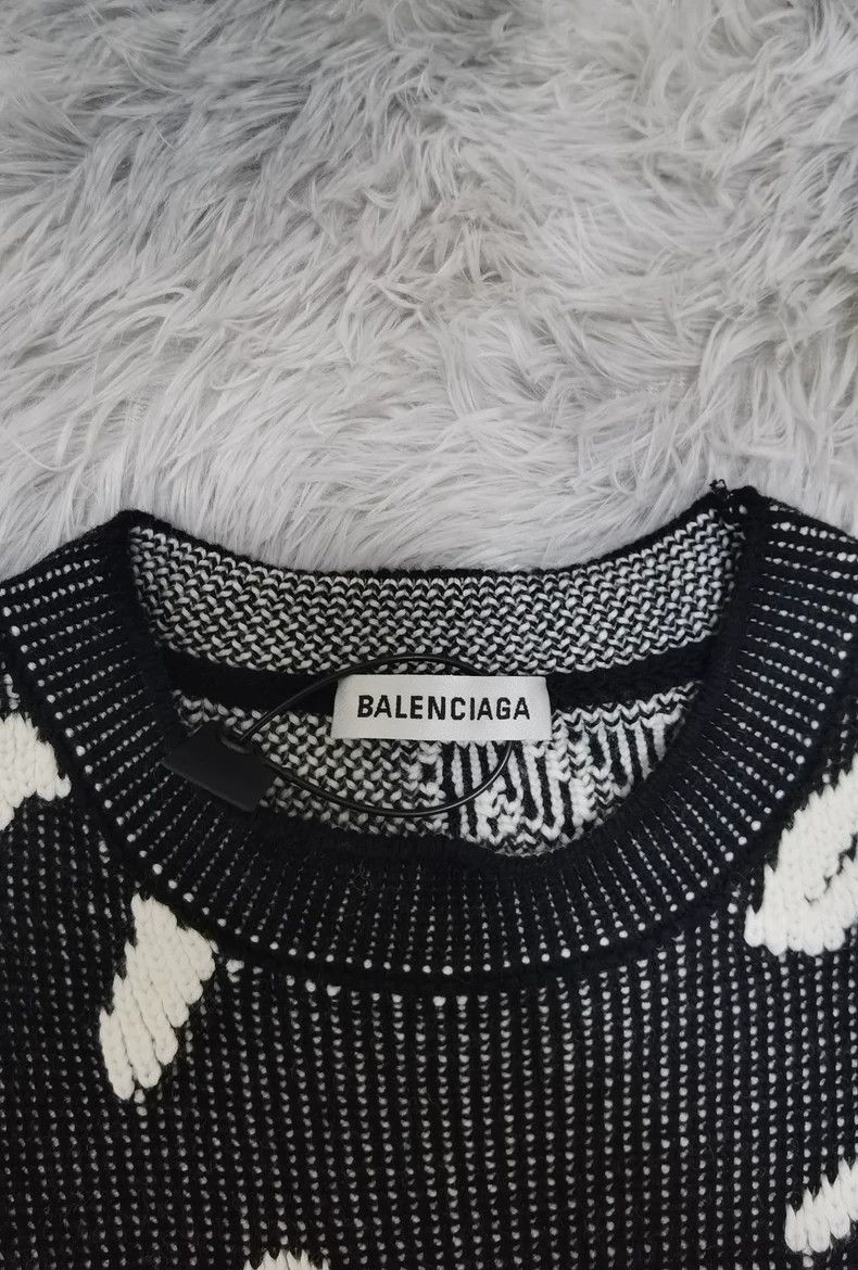 Balenciaga Balenciaga 3D Logo Crewneck Knit Sweater Size US S / EU 44-46 / 1 - 2 Thumbnail