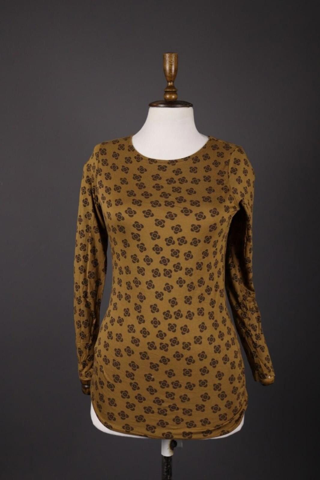 Designer Gudrun Sjoden Floral Long Sleeve Top Shirt Size S Size S / US 4 / IT 40 - 1 Thumbnail