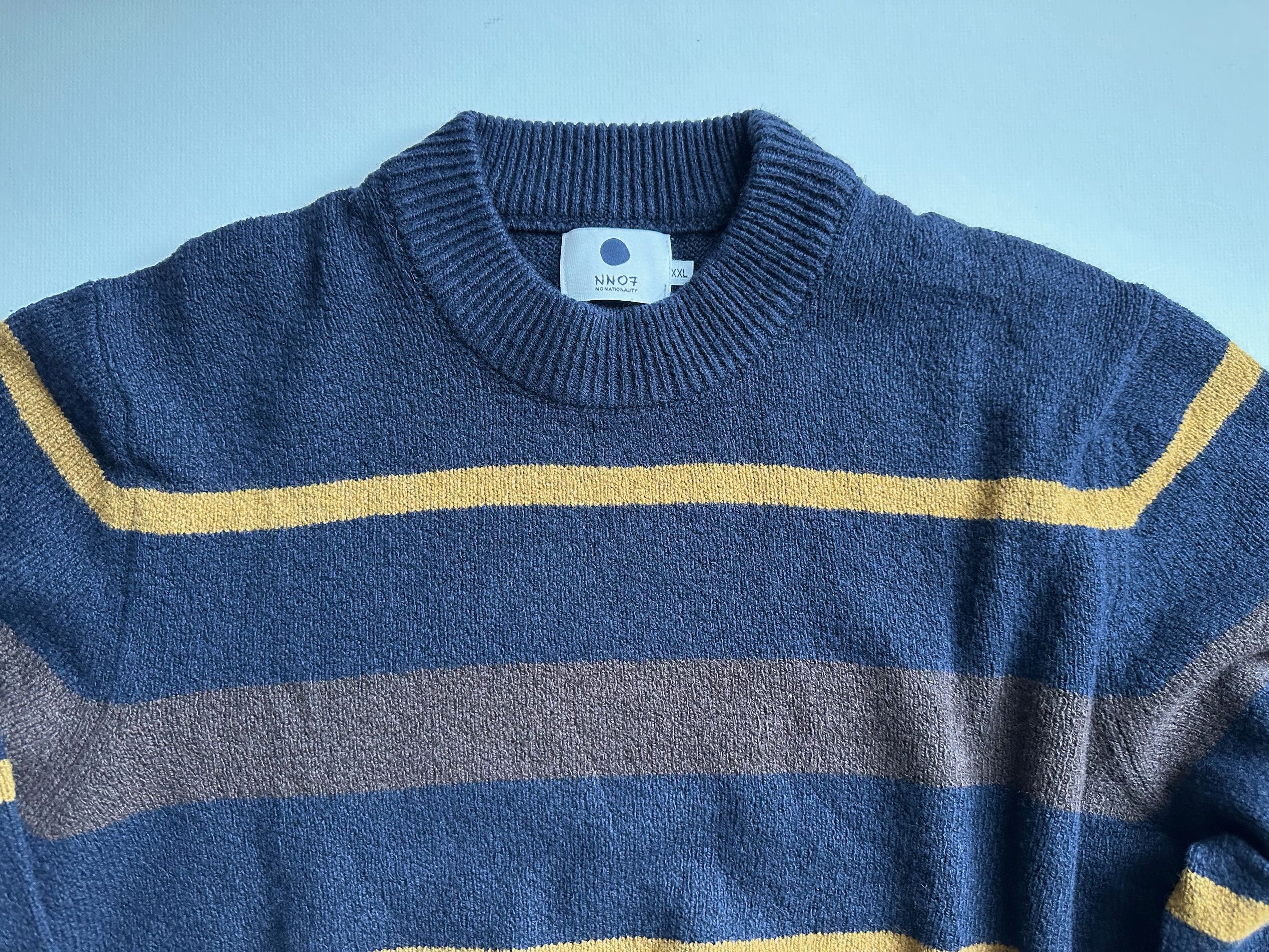 NN07 NN07 Martin Stripe Wool Blend Sweater - XXL Size US XXL / EU 58 / 5 - 2 Thumbnail