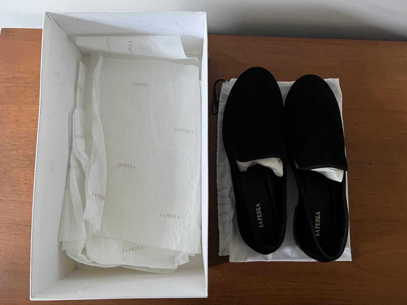 Giuseppe Zanotti La Perla Black Suede Loafers Giuseppe Zanotti x La Perla Size US 8.5 / EU 41-42 - 10 Thumbnail