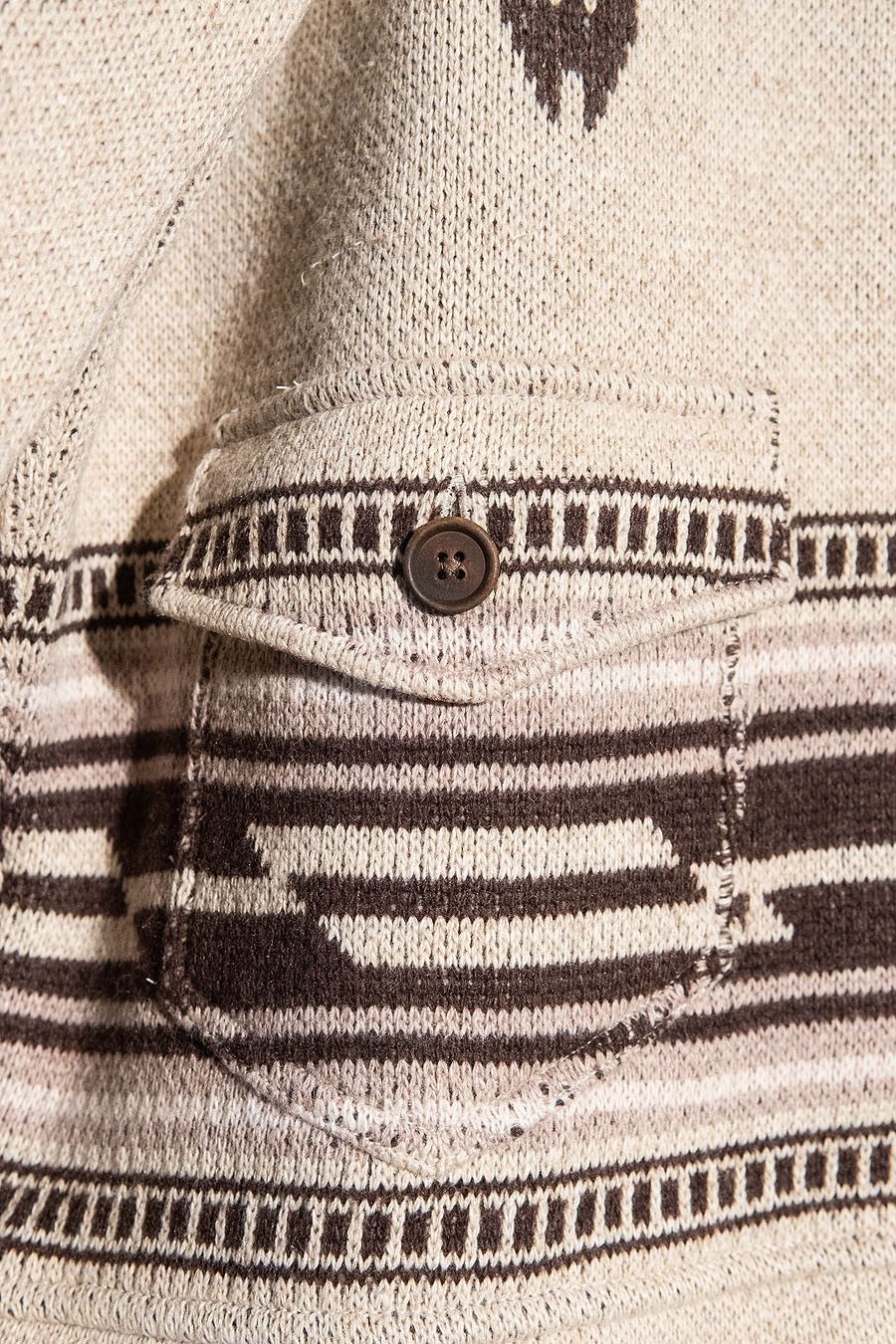 RRL Ralph Lauren Double RL Shawl Collar Jacquard Western Rodeo Wool Jacket Size US L / EU 52-54 / 3 - 4 Thumbnail