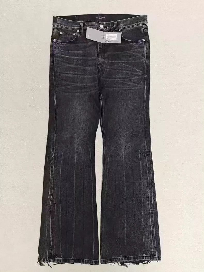 Balenciaga size M Washed Slightly Broken Flared Pants
