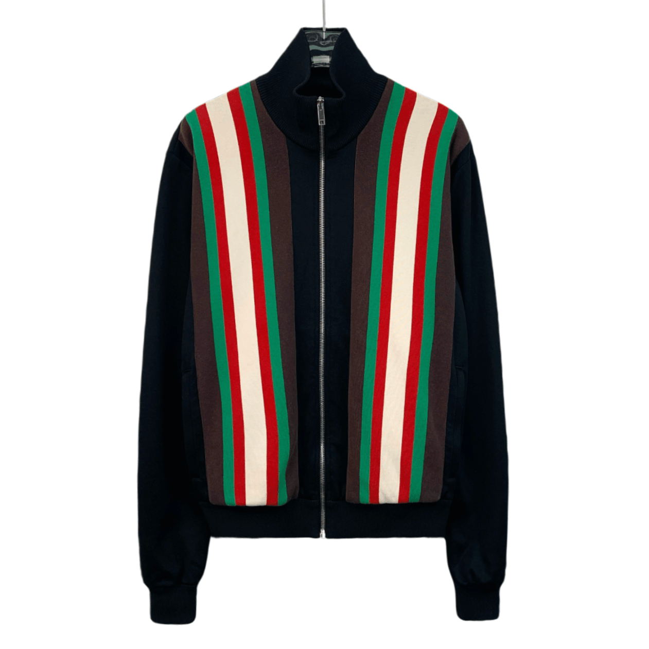 Gucci Gucci Black Striped Zip-Up Jacket (Size XS) Size XS / US 0-2 / IT 36-38 - 1 Thumbnail