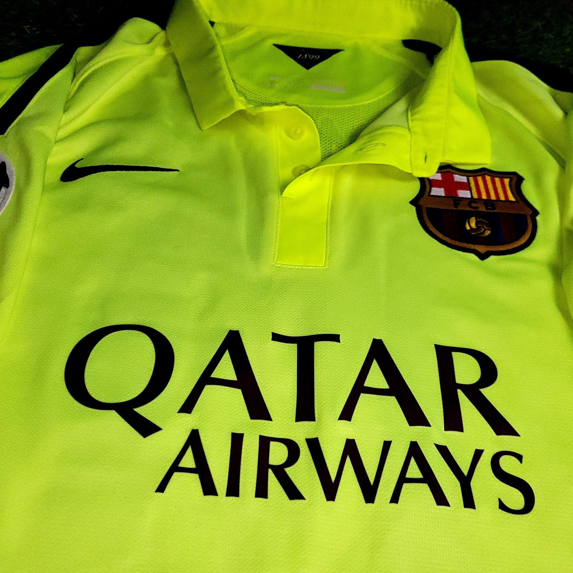 Nike Neymar Barcelona 2014 2015 PLAYER ISSUE Soccer Jersey XL Size US XL / EU 56 / 4 - 3 Thumbnail