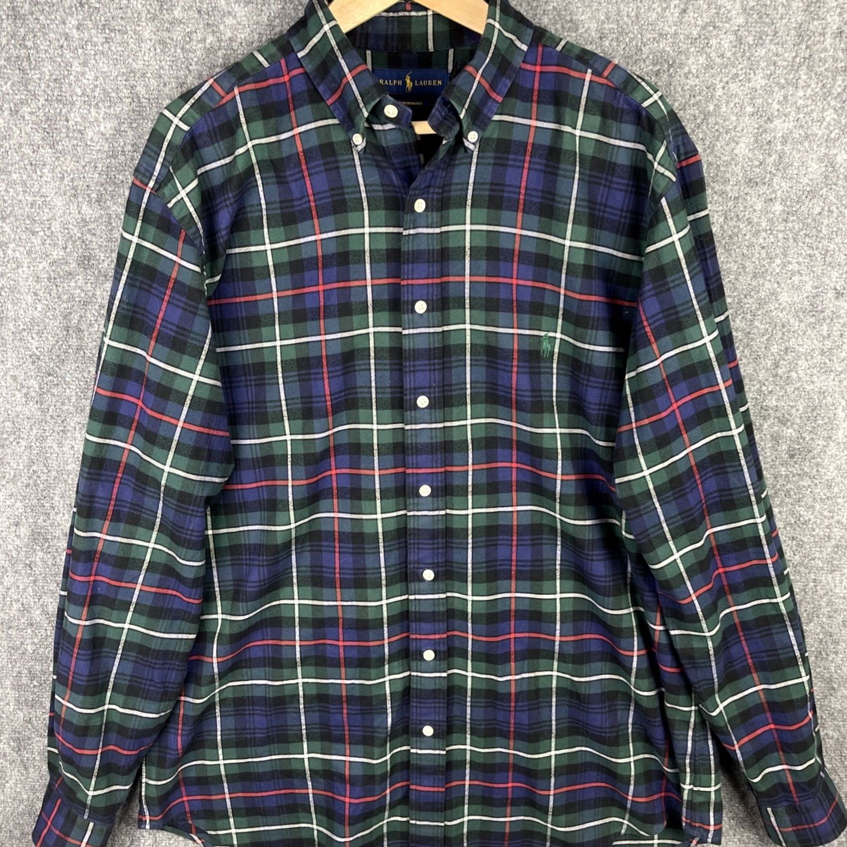 Ralph Lauren Ralph Lauren Shirt Mens Large Tall Blue Performance Button Down Long Sleeve Size US L / EU 52-54 / 3 - 2 Thumbnail