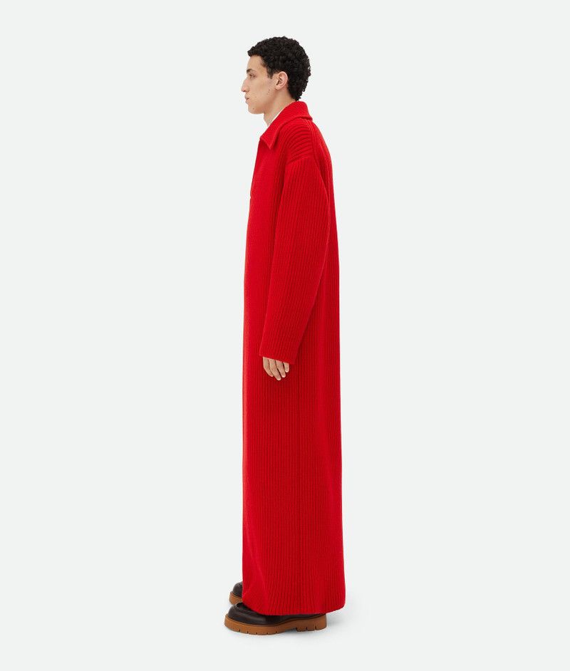 Bottega Veneta o1s1rm0326 Wool And Cashmere Dress in Red Size US XL / EU 56 / 4 - 2 Thumbnail