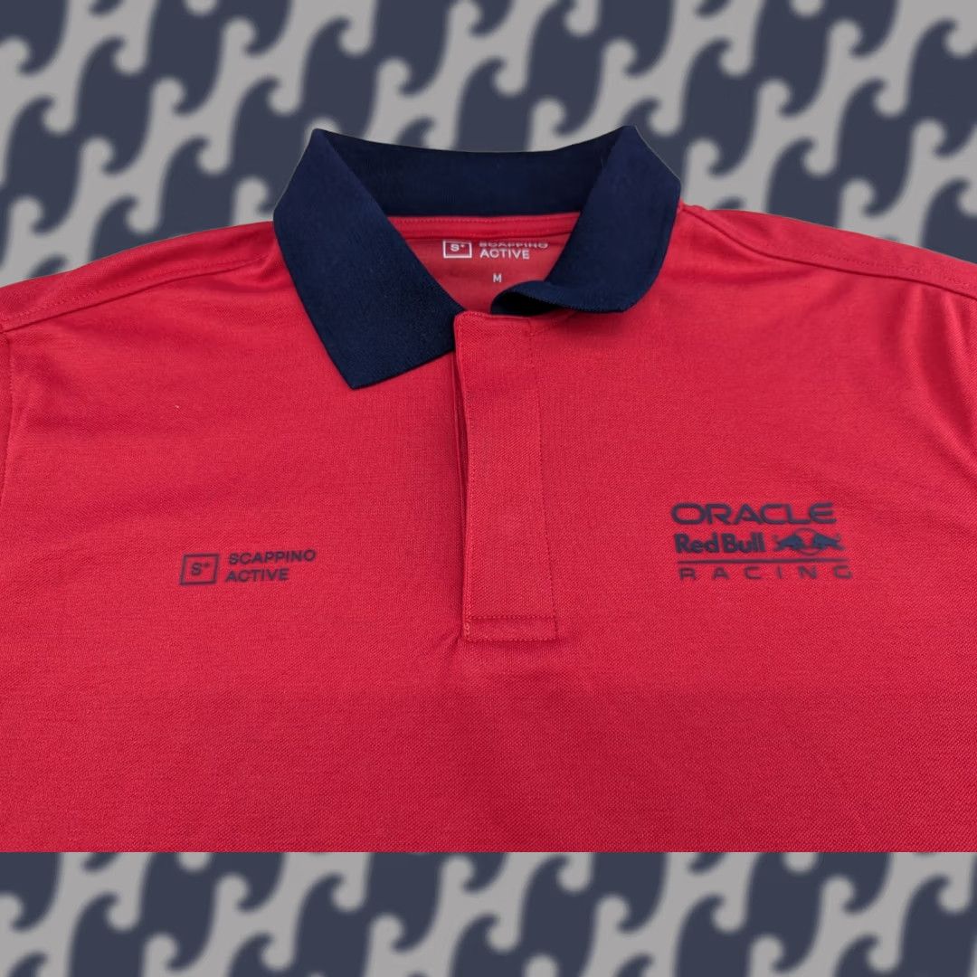 Vintage Red Bull Scappino Active Mens Polo Shirt Short Sleeve Collared Medium Red Racing Oracle Polo Shirt Mens Regular XS? Size US M / EU 48-50 / 2 - 1 Thumbnail