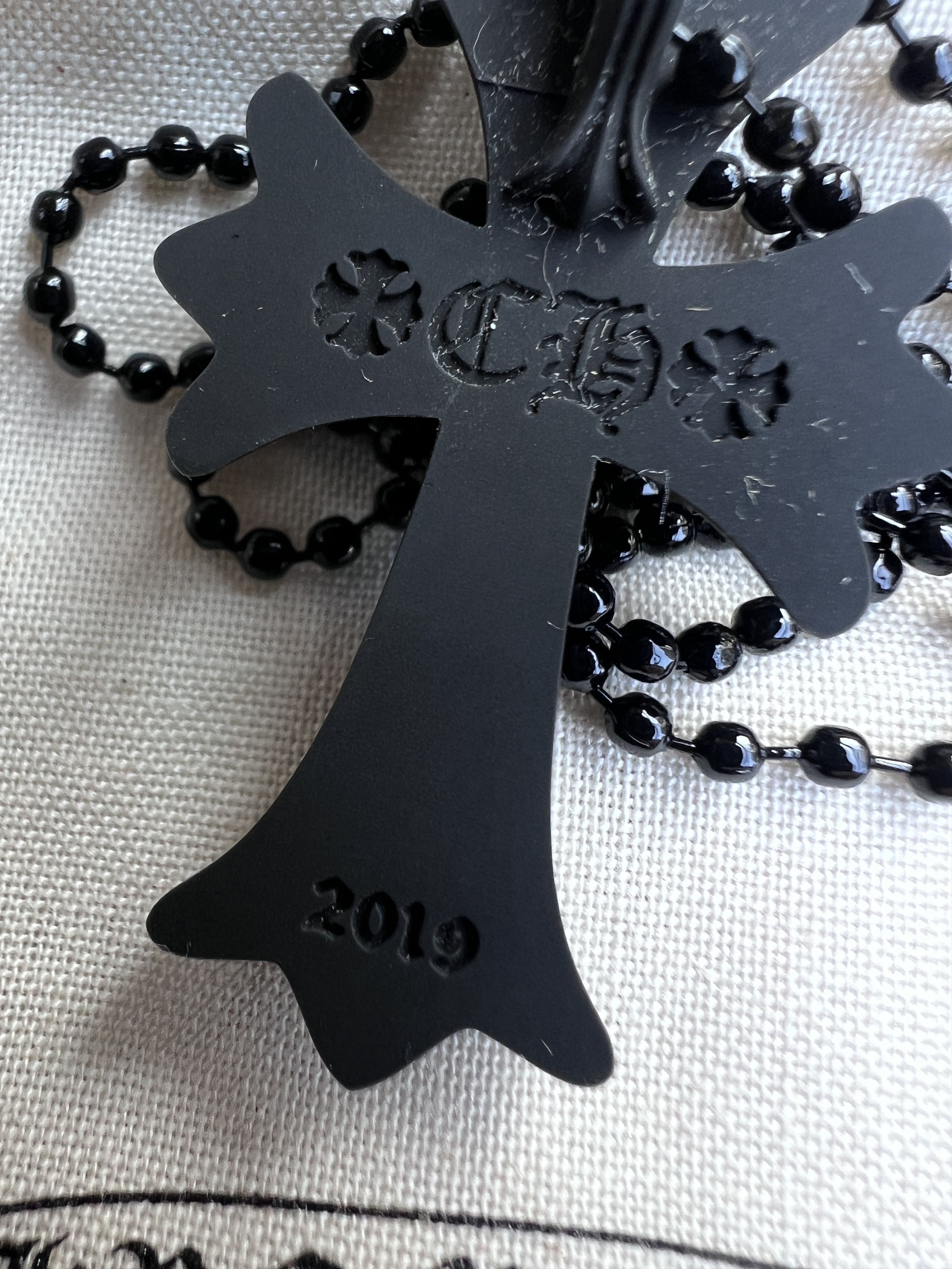 Chrome Hearts Chrome Hearts Cross Silicone Necklace Size ONE SIZE - 5 Thumbnail