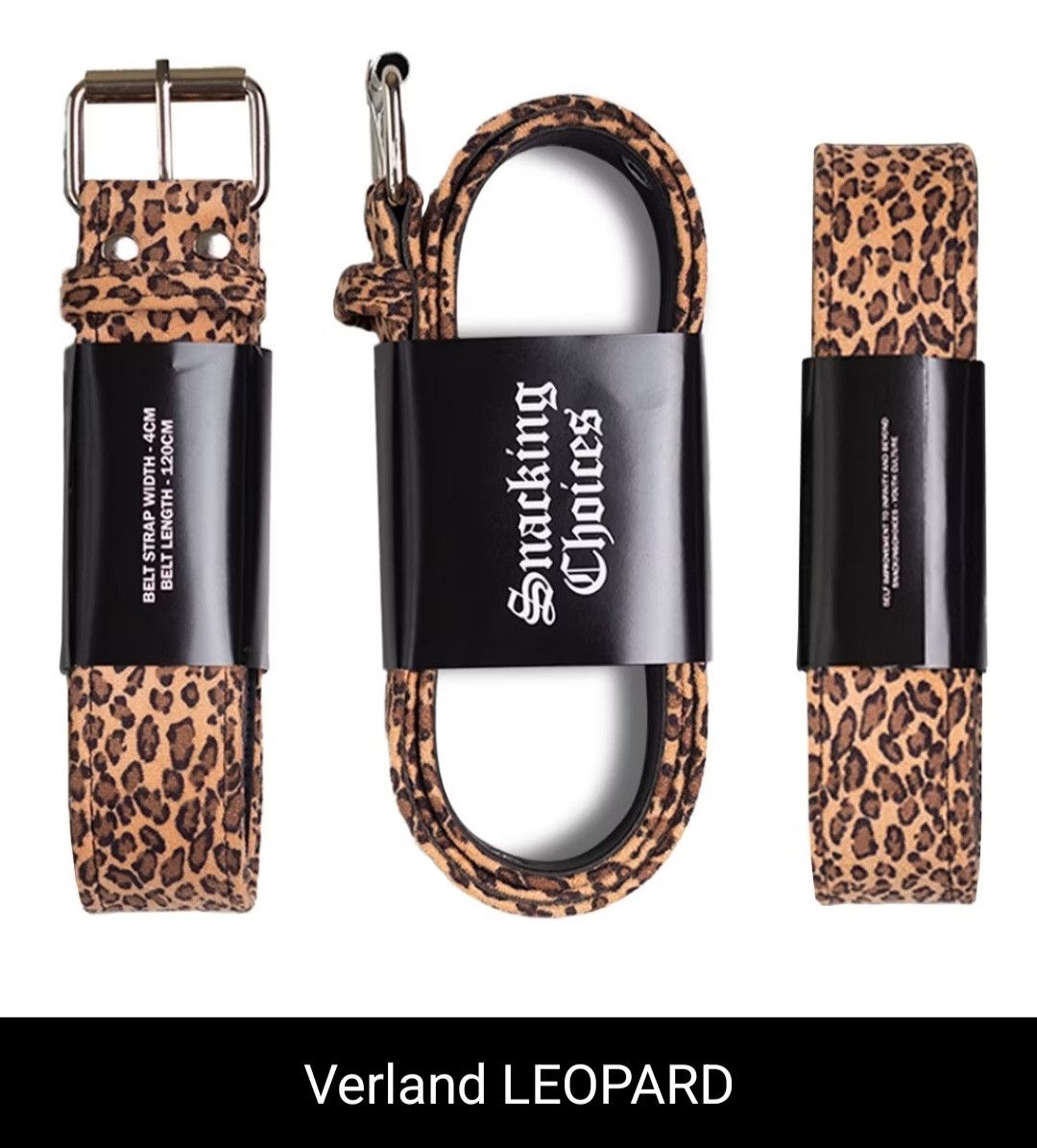 Japanese Brand 💥Verland Leopard streetwear belt Size ONE SIZE - 1 Preview