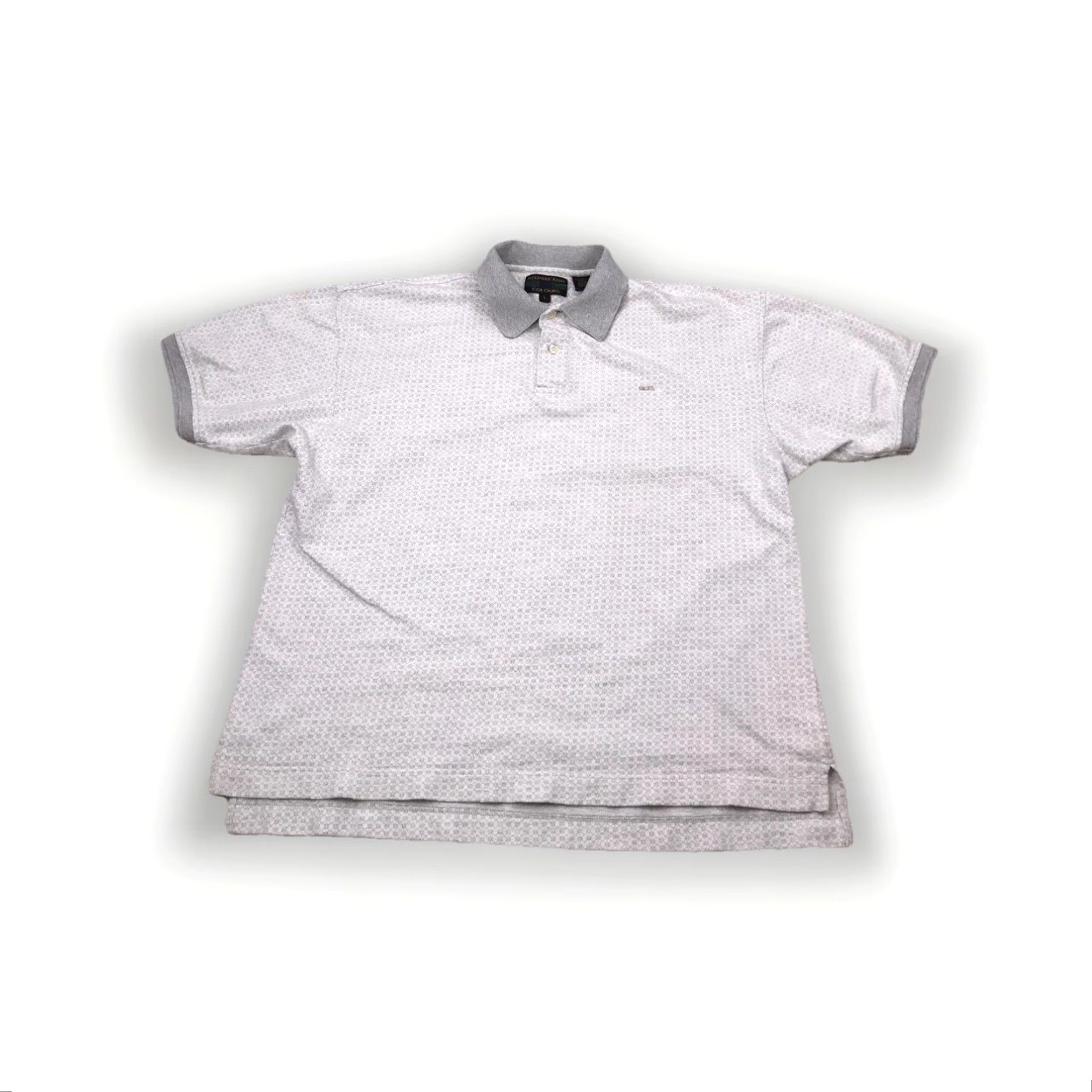 Alexander Julian VINTAGE Alexander Julian Colours Polo Shirt Gray Cotton Mens L Short Sleeve Collared 90s Golf Walking Shirt Mens Size US L / EU 52-54 / 3 - 2 Thumbnail