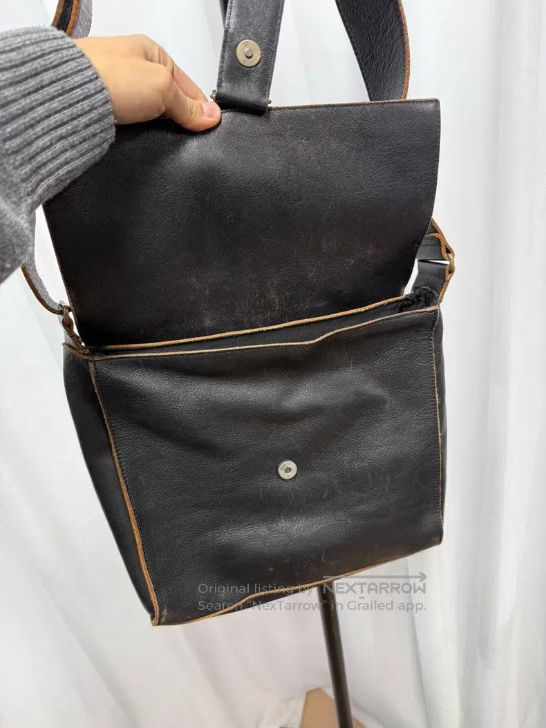 Yohji Yamamoto Yohji Yamamoto Thick leather messenger bag Size ONE SIZE - 5 Thumbnail