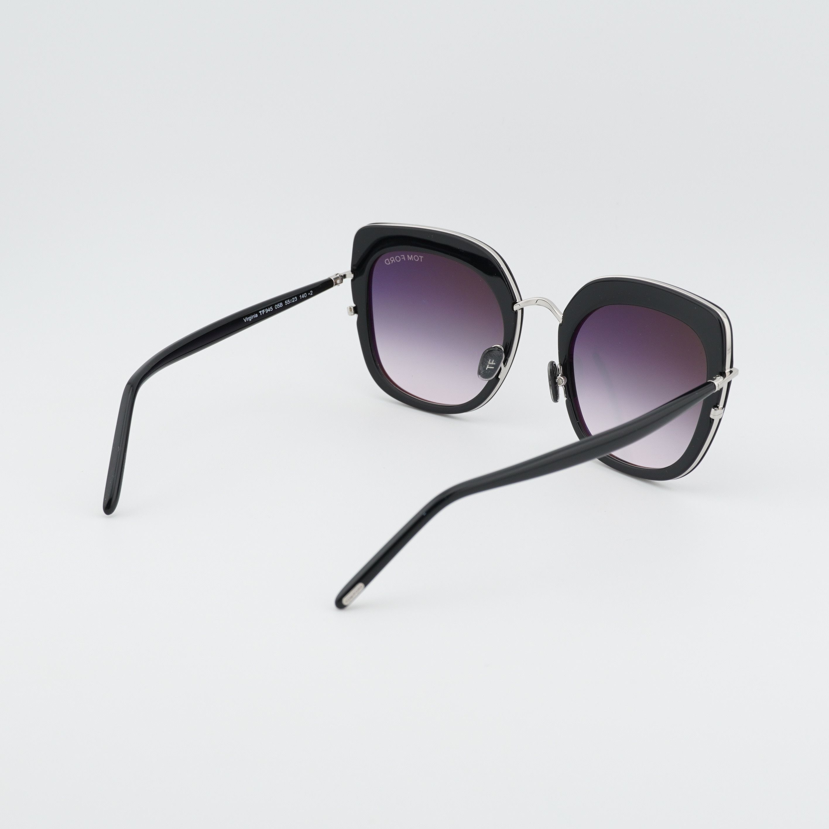 Tom Ford Tom Ford Virginia FT0945 05B Sunglasses Black Cat Eye Frame Size ONE SIZE - 7 Thumbnail