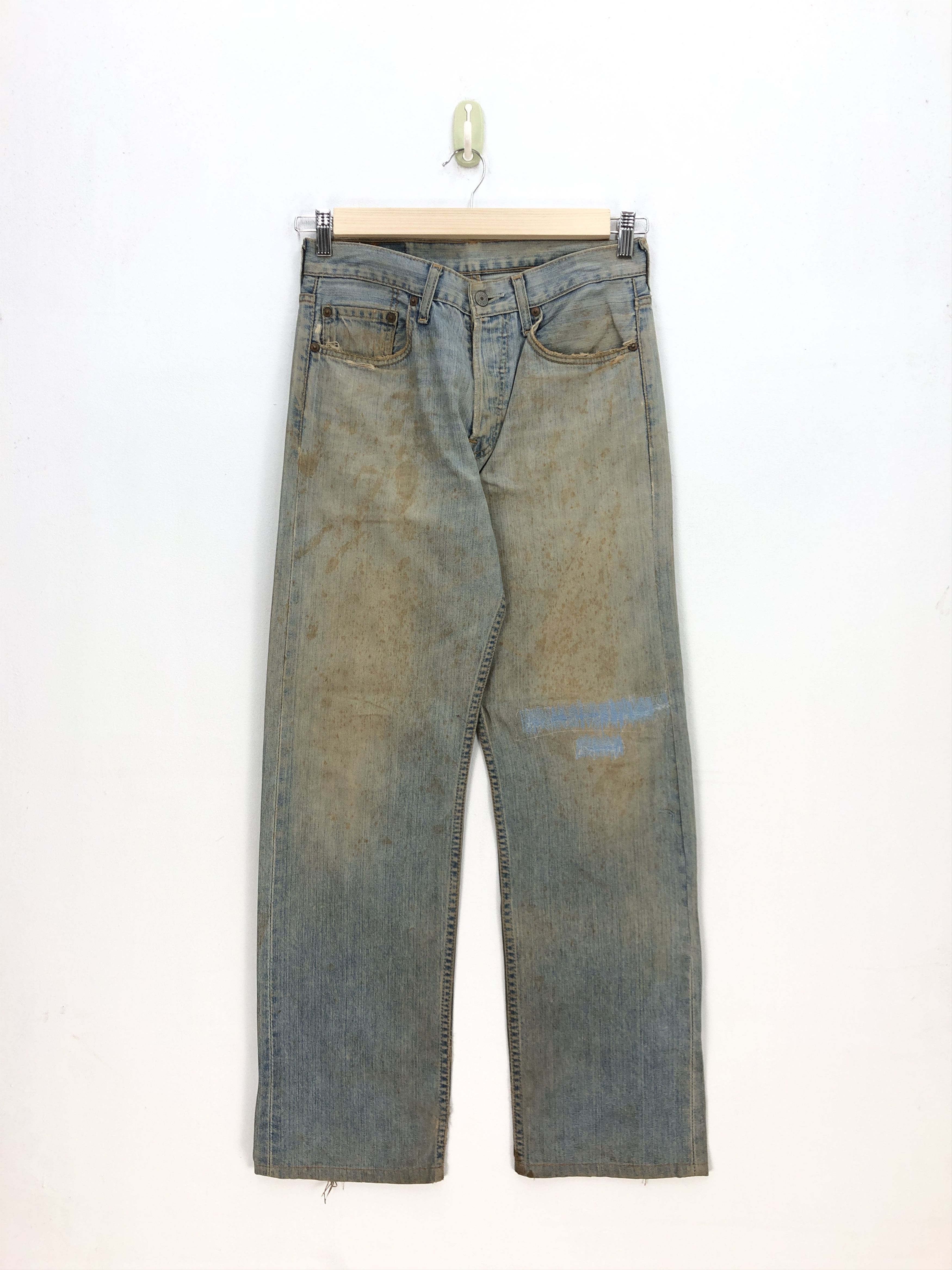 Levi's Vintage Levis 501 Dirty Jeans Levi's Mud Wash Rusty Denim Size 28" / US 6 / IT 42 - 1 Thumbnail
