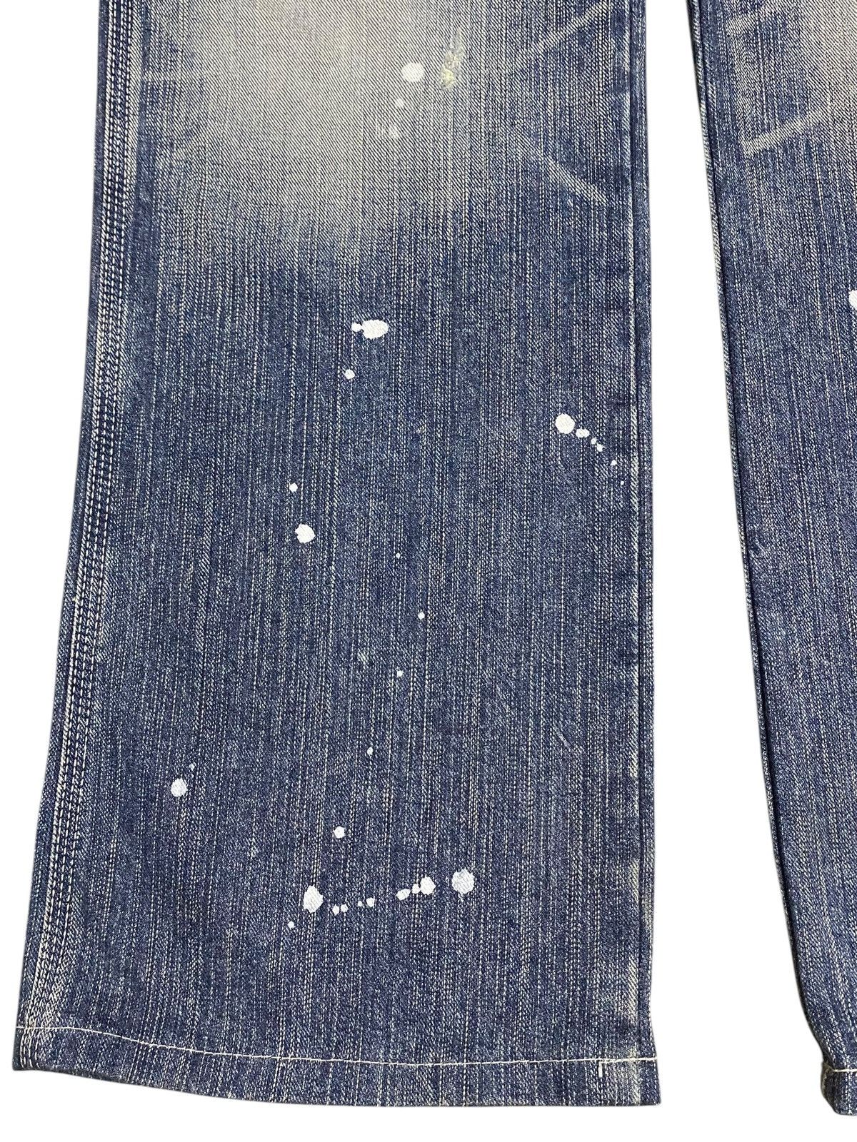 Edwin Vintage Japanese Brands Splatter Distressed Baggy Jeans Size US 35 - 11 Thumbnail