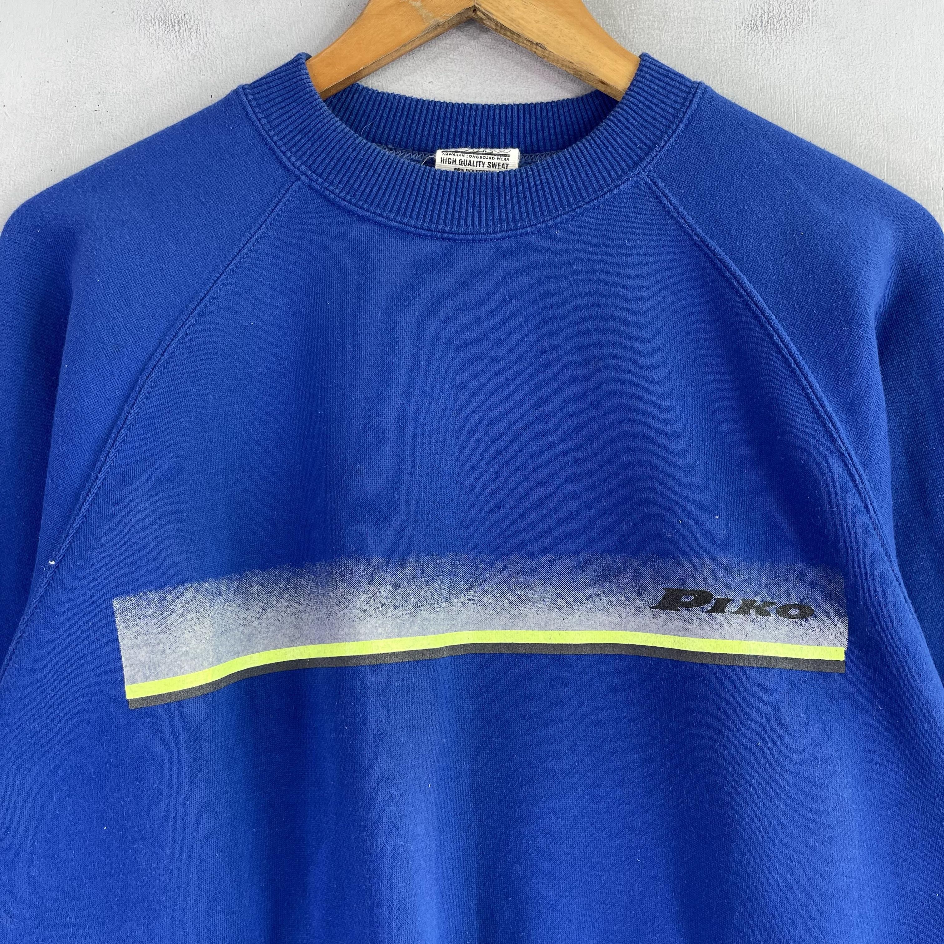 Vintage Vintage 90's PIKO Surf Hawaiian Longboard Sweatshirt Size US M / EU 48-50 / 2 - 2 Thumbnail