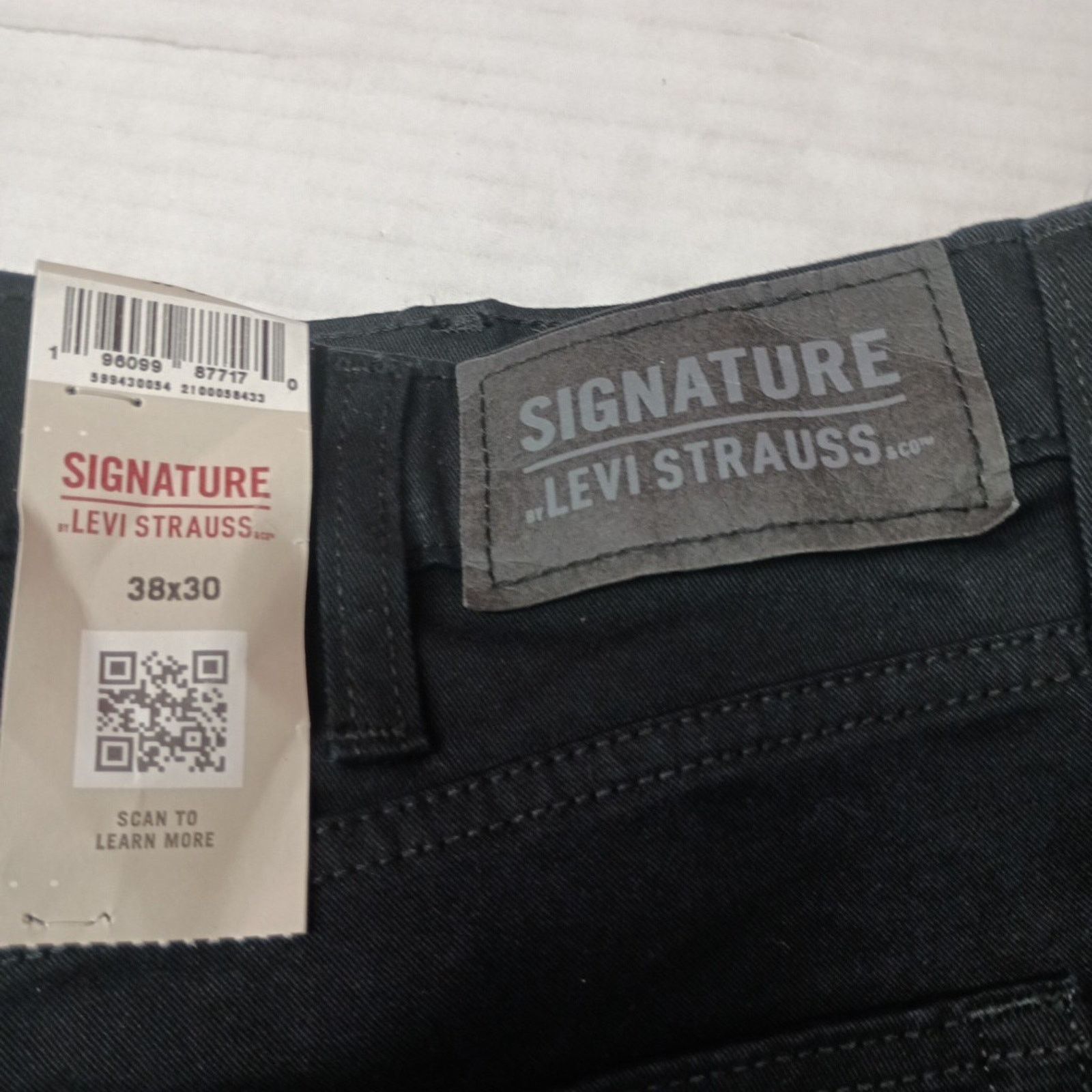 Levi's Signature By Levi Strauss Chino Pants Men's Size 38x30 Black Size US 38 / EU 54 - 2 Thumbnail